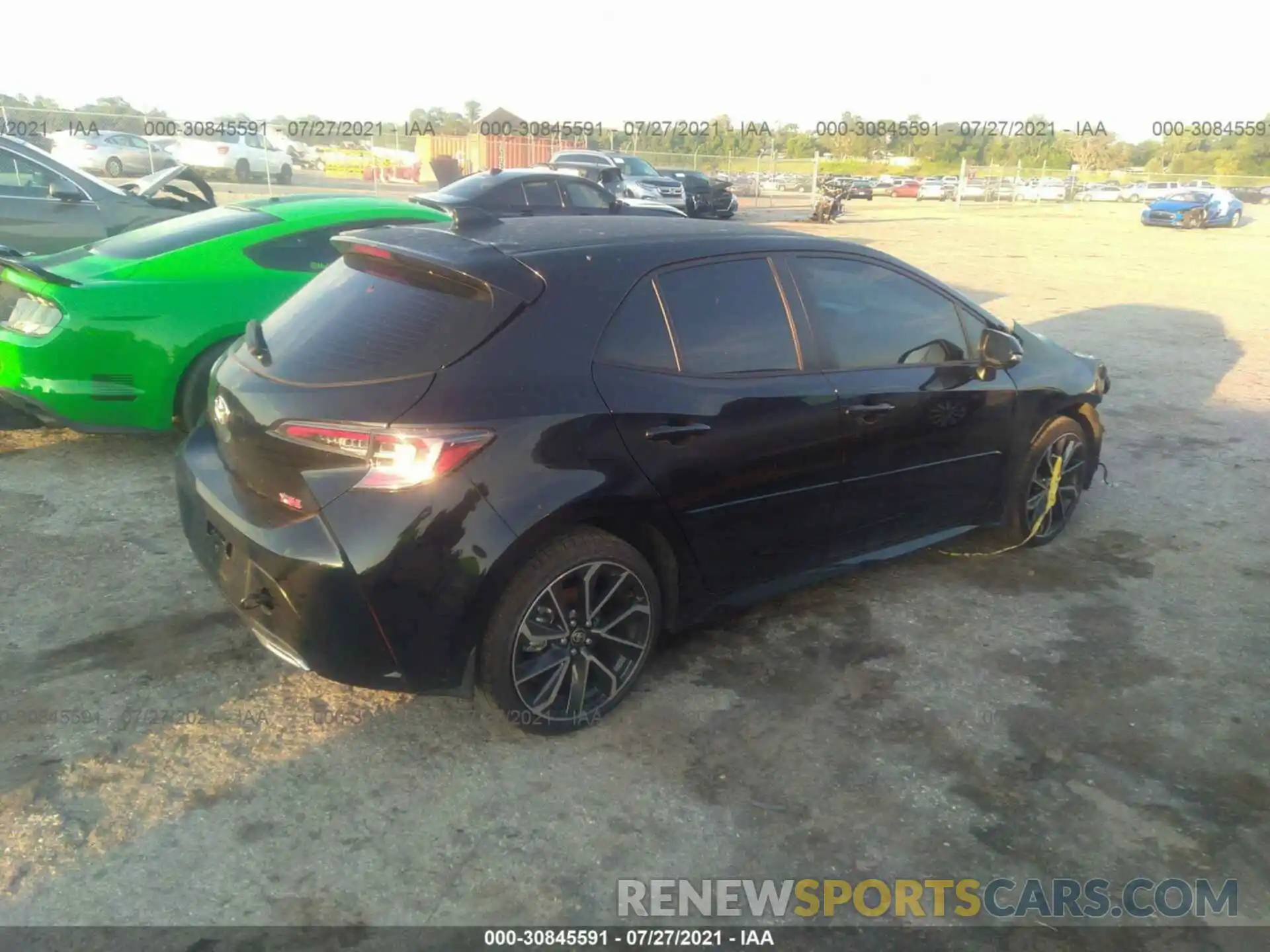 4 Photograph of a damaged car JTNA4MBE6M3123519 TOYOTA COROLLA HATCHBACK 2021