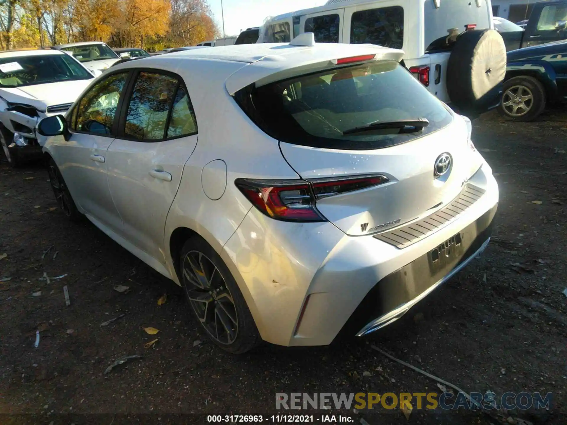 3 Photograph of a damaged car JTNA4MBE7M3130611 TOYOTA COROLLA HATCHBACK 2021