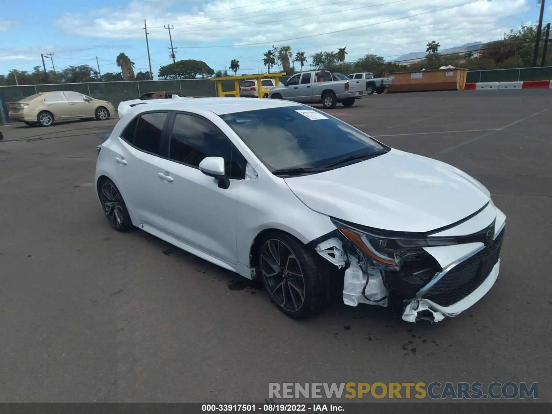 1 Photograph of a damaged car JTNA4MBE9M3124292 TOYOTA COROLLA HATCHBACK 2021