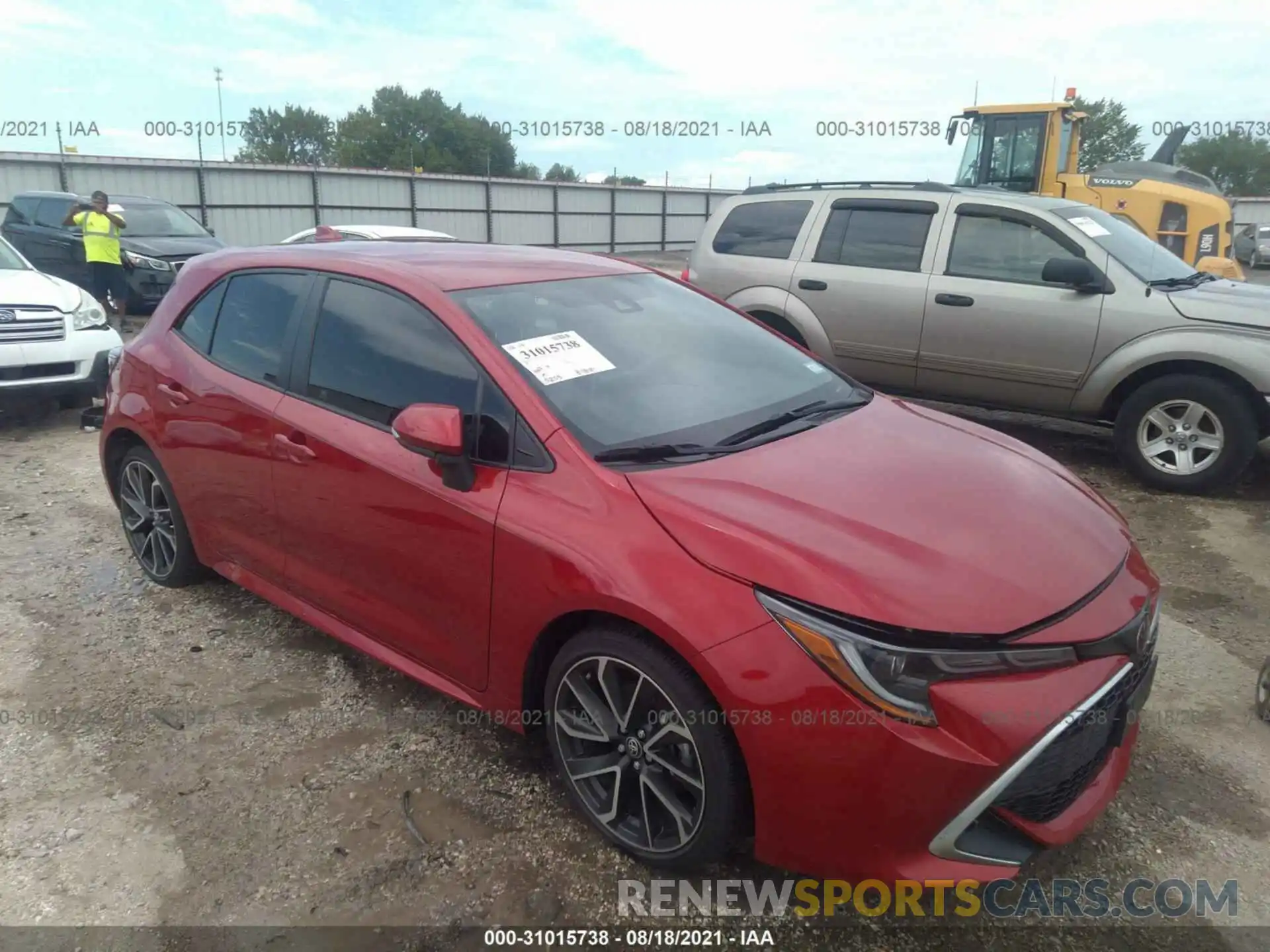 1 Photograph of a damaged car JTNA4MBEXM3121482 TOYOTA COROLLA HATCHBACK 2021