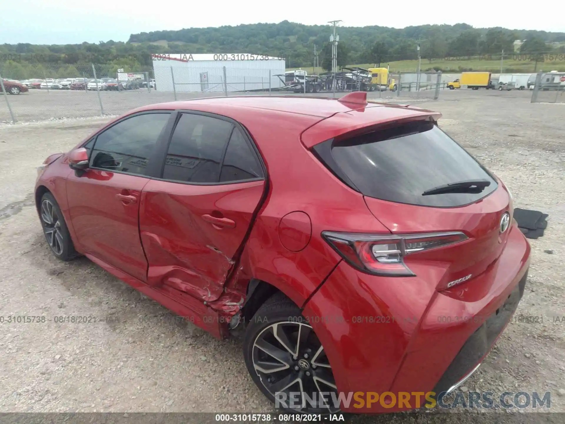 3 Photograph of a damaged car JTNA4MBEXM3121482 TOYOTA COROLLA HATCHBACK 2021