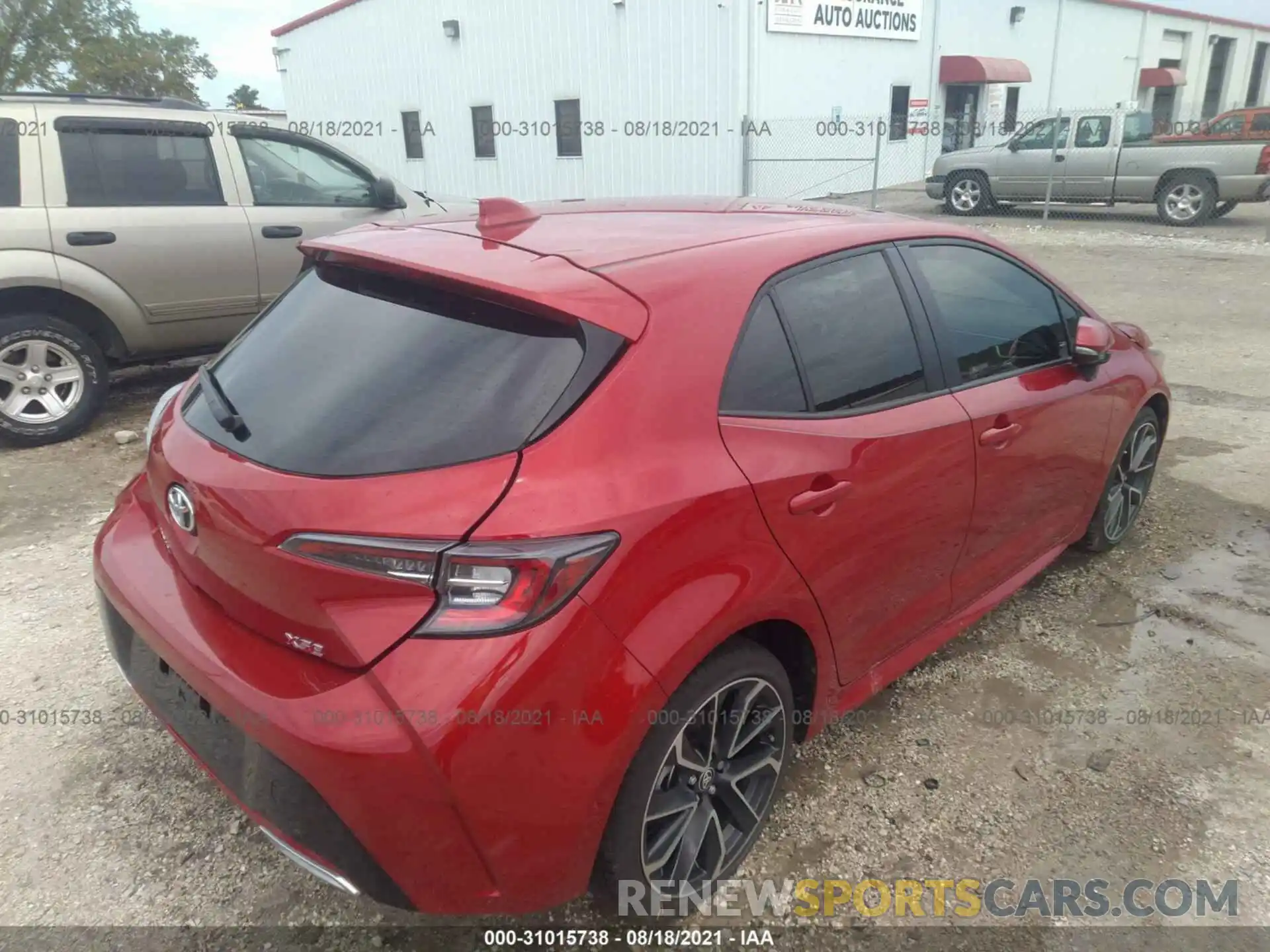 4 Photograph of a damaged car JTNA4MBEXM3121482 TOYOTA COROLLA HATCHBACK 2021