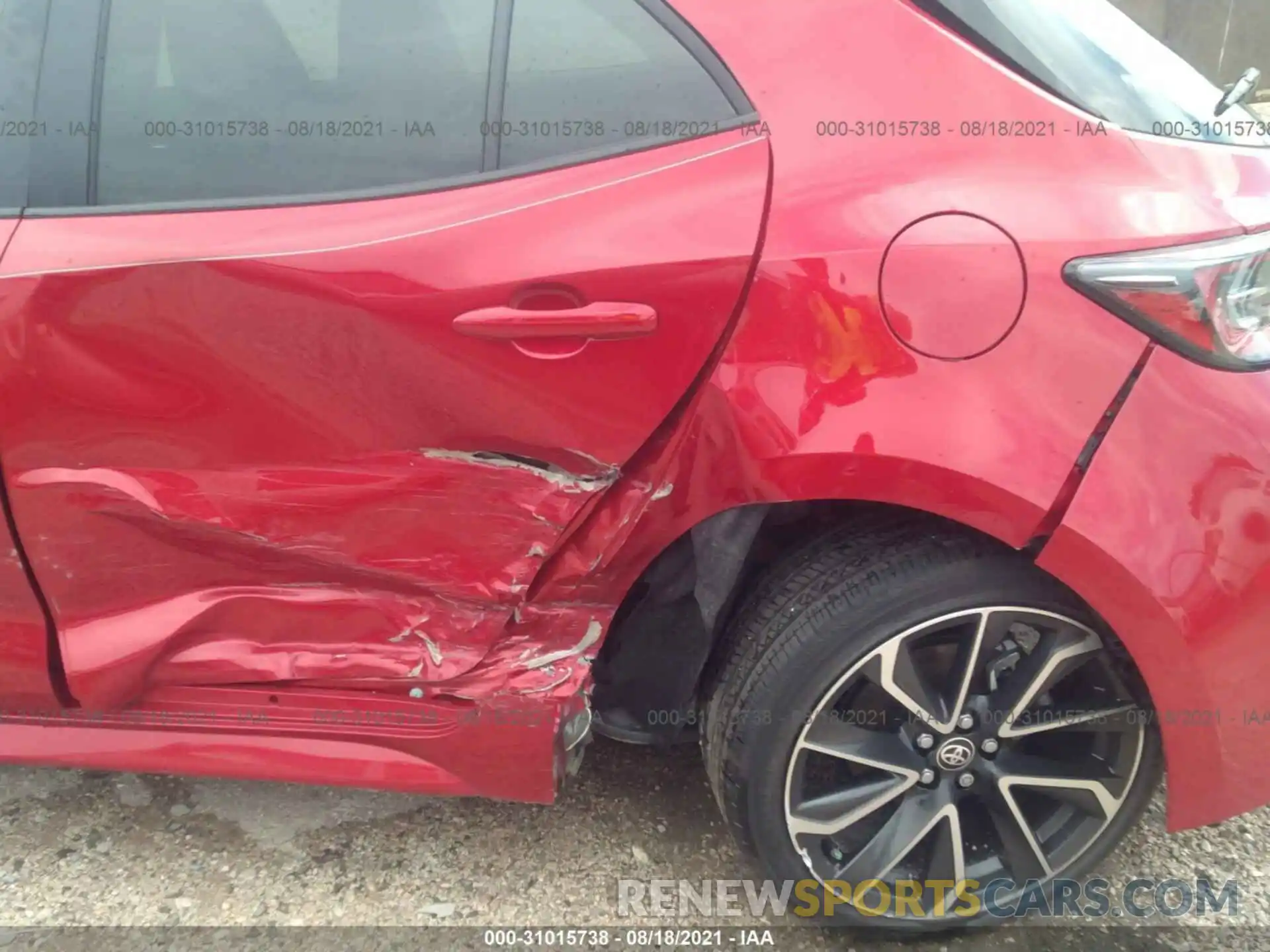 6 Photograph of a damaged car JTNA4MBEXM3121482 TOYOTA COROLLA HATCHBACK 2021