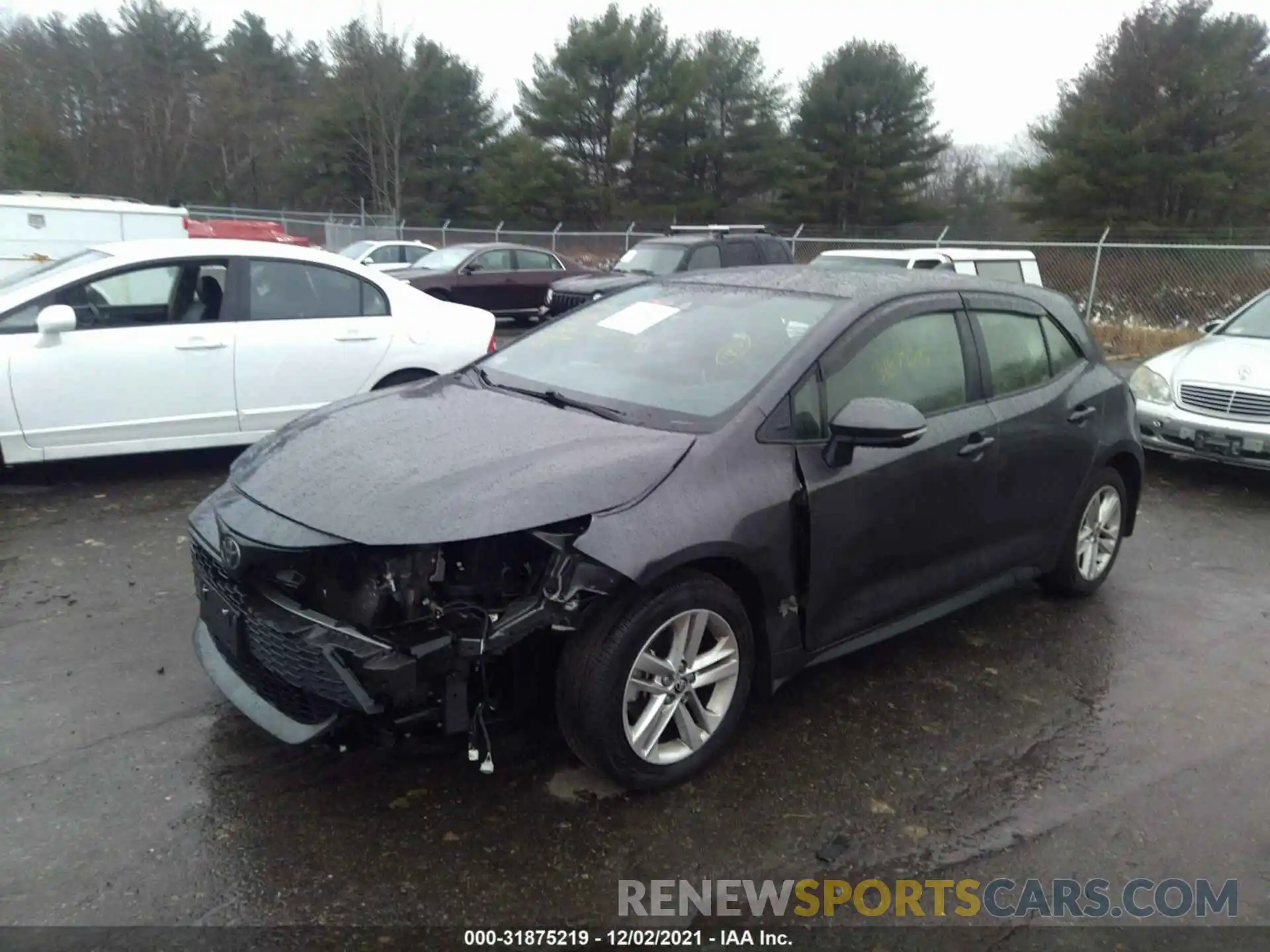 2 Photograph of a damaged car JTNB4MBE2M3127572 TOYOTA COROLLA HATCHBACK 2021