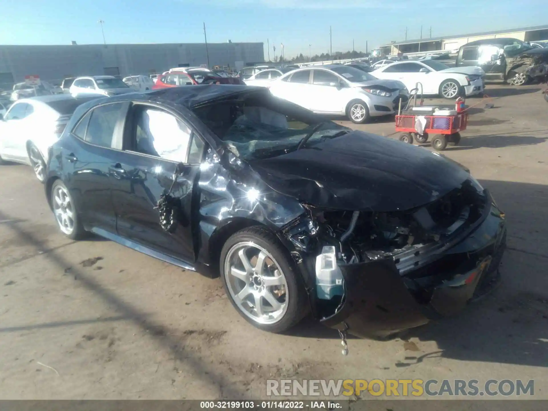 1 Photograph of a damaged car JTNB4MBE4M3132126 TOYOTA COROLLA HATCHBACK 2021