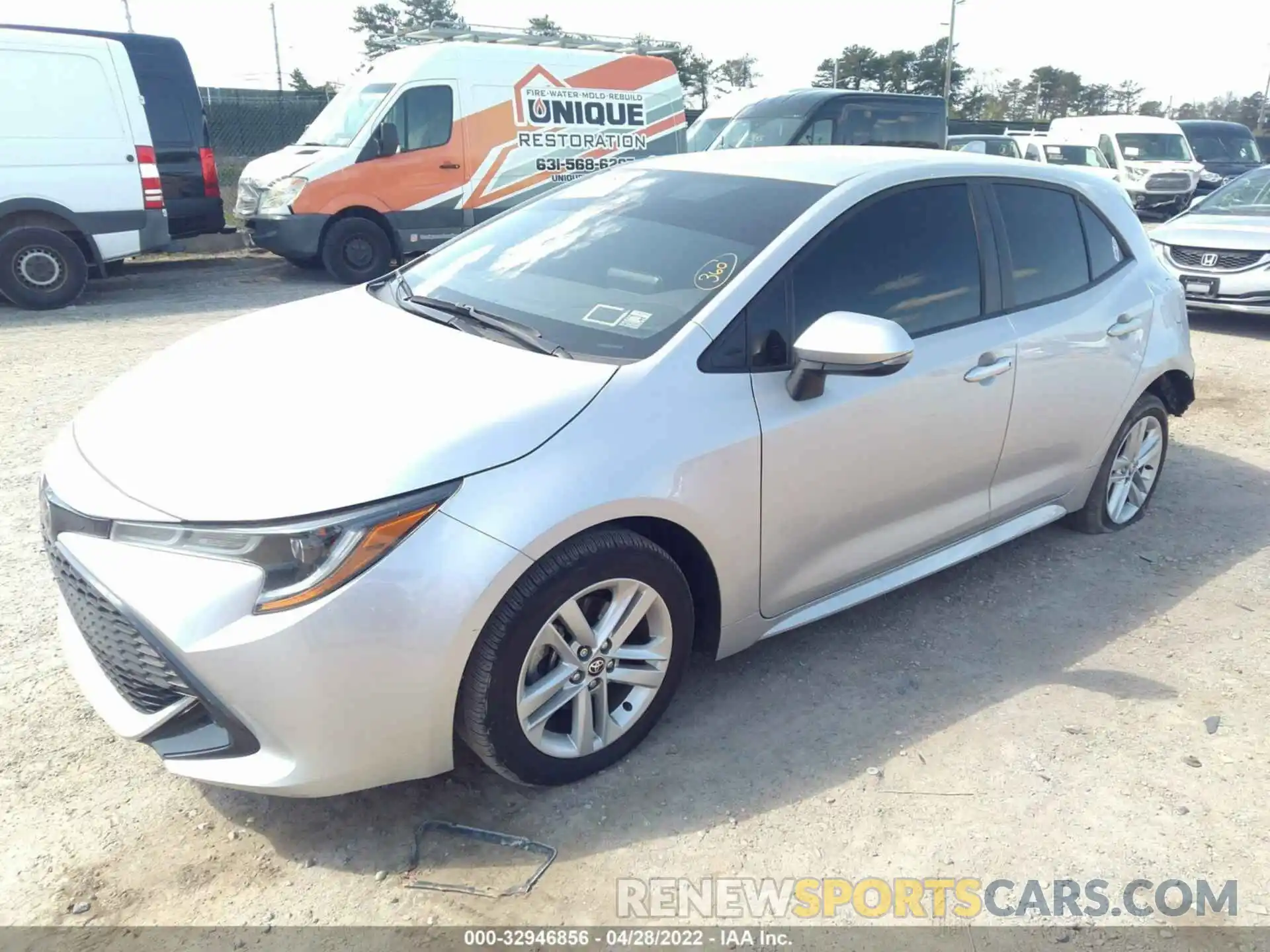 2 Photograph of a damaged car JTNB4MBE4M3132708 TOYOTA COROLLA HATCHBACK 2021