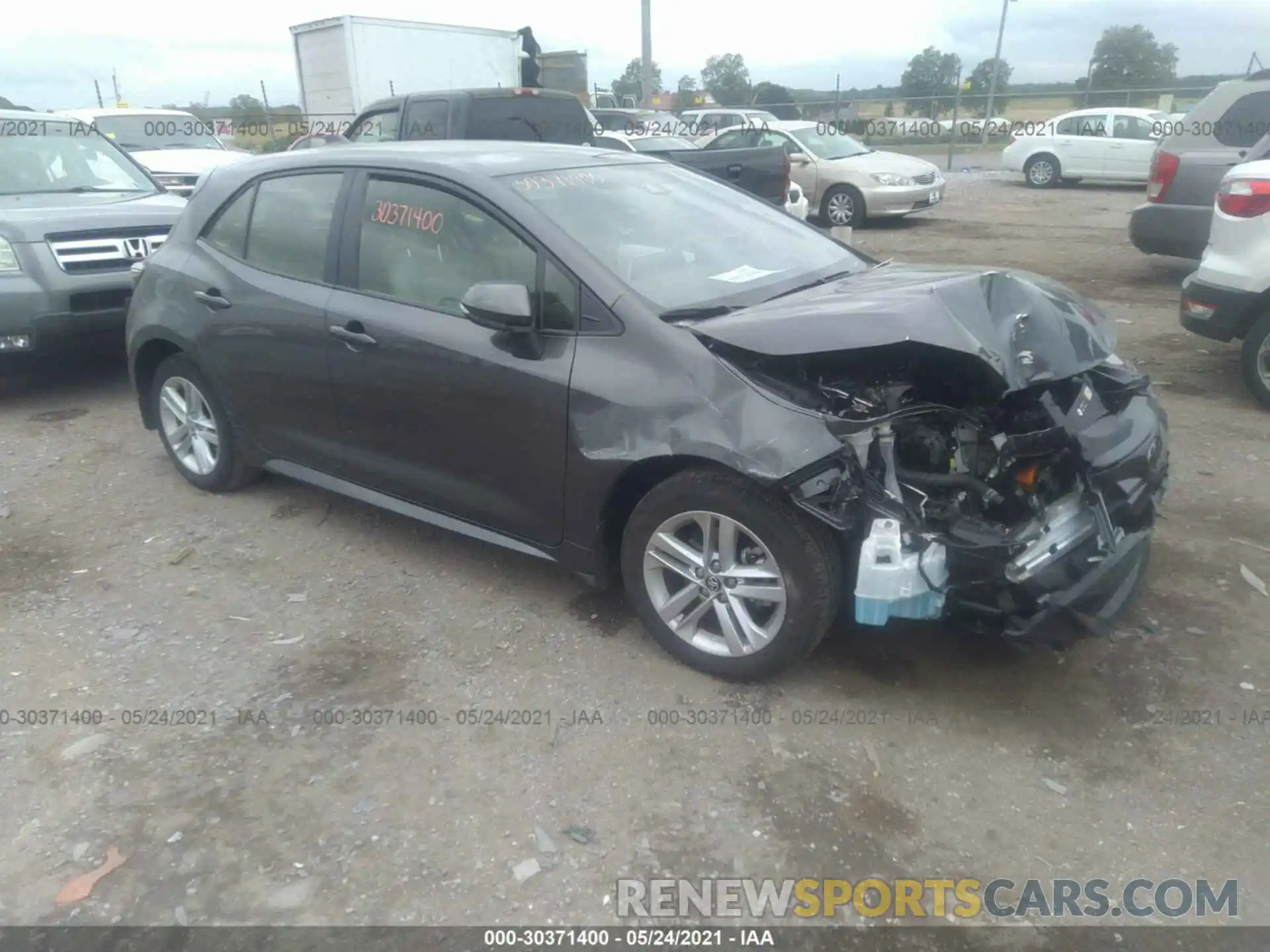 1 Photograph of a damaged car JTNB4MBE5M3109227 TOYOTA COROLLA HATCHBACK 2021