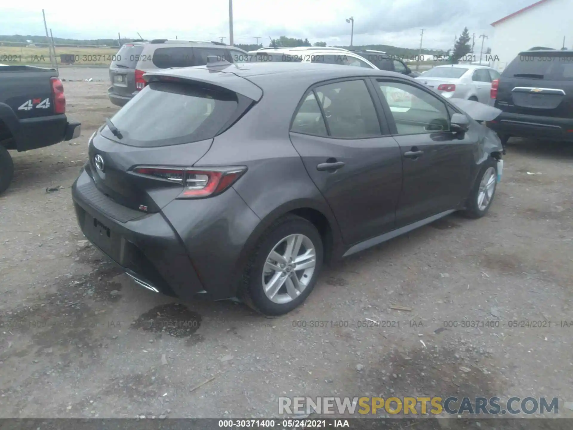 4 Photograph of a damaged car JTNB4MBE5M3109227 TOYOTA COROLLA HATCHBACK 2021