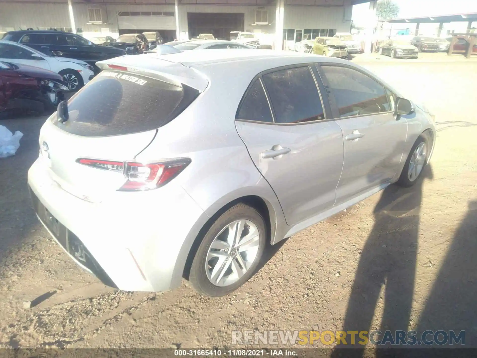 4 Photograph of a damaged car JTNB4MBE8M3121209 TOYOTA COROLLA HATCHBACK 2021