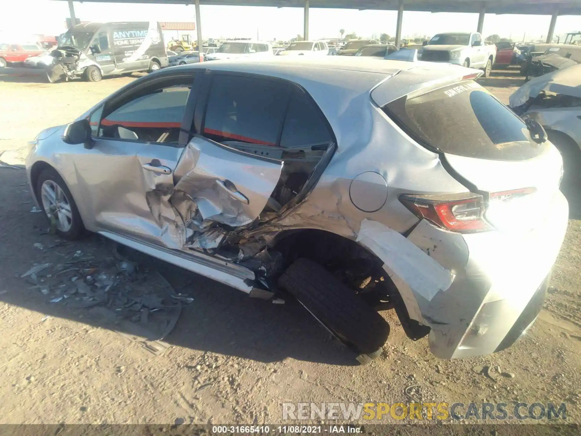 6 Photograph of a damaged car JTNB4MBE8M3121209 TOYOTA COROLLA HATCHBACK 2021