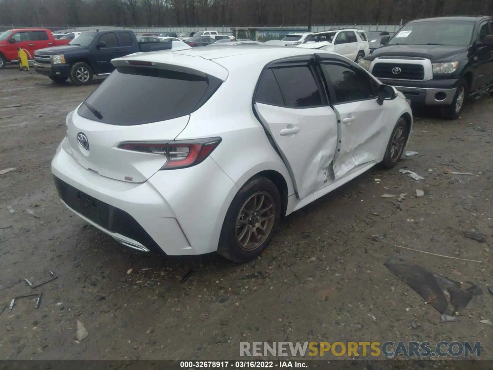 4 Photograph of a damaged car JTNB4MBE8M3128550 TOYOTA COROLLA HATCHBACK 2021