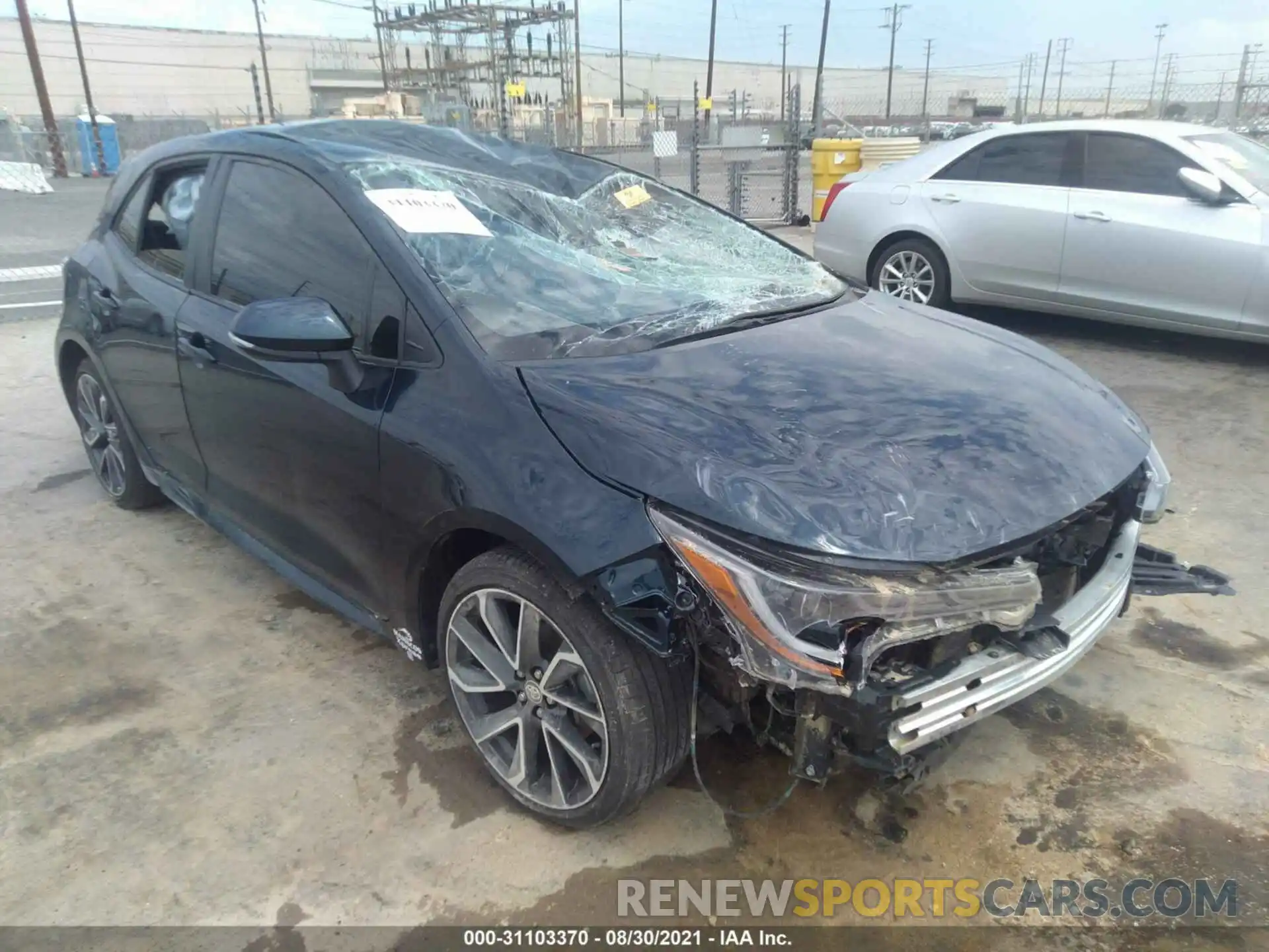 1 Photograph of a damaged car JTNC4MBE0M3115537 TOYOTA COROLLA HATCHBACK 2021