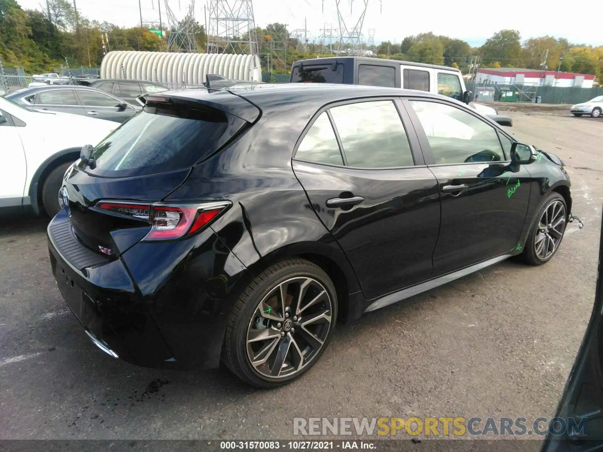 4 Photograph of a damaged car JTNC4MBE0M3146691 TOYOTA COROLLA HATCHBACK 2021