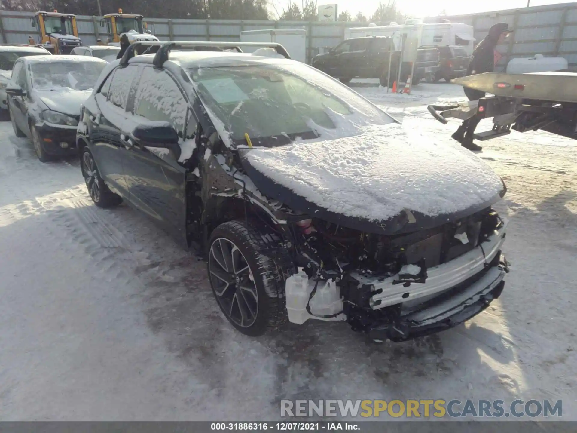 1 Photograph of a damaged car JTNC4MBE1M3138888 TOYOTA COROLLA HATCHBACK 2021