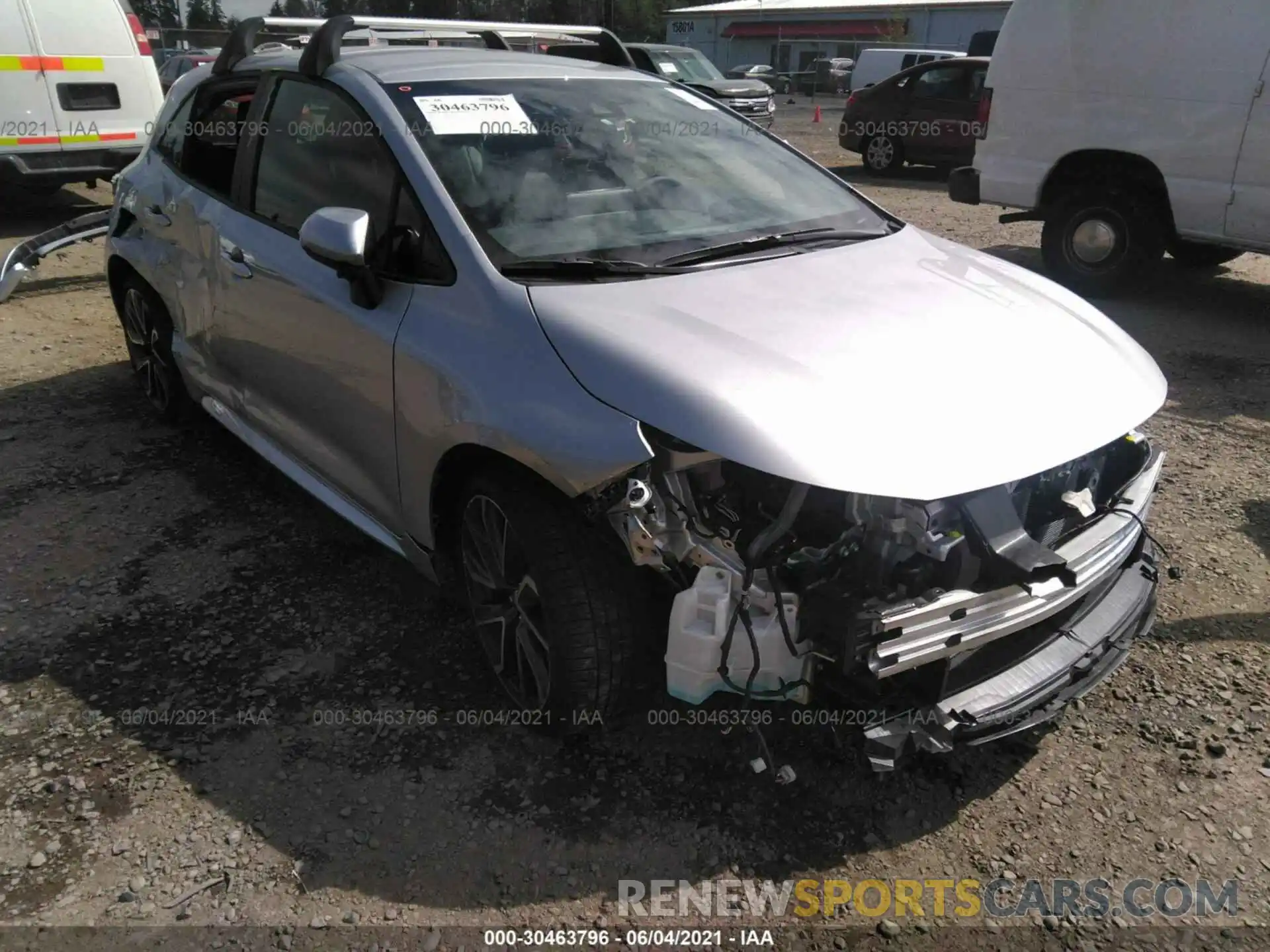 1 Photograph of a damaged car JTNC4MBE4M3108235 TOYOTA COROLLA HATCHBACK 2021