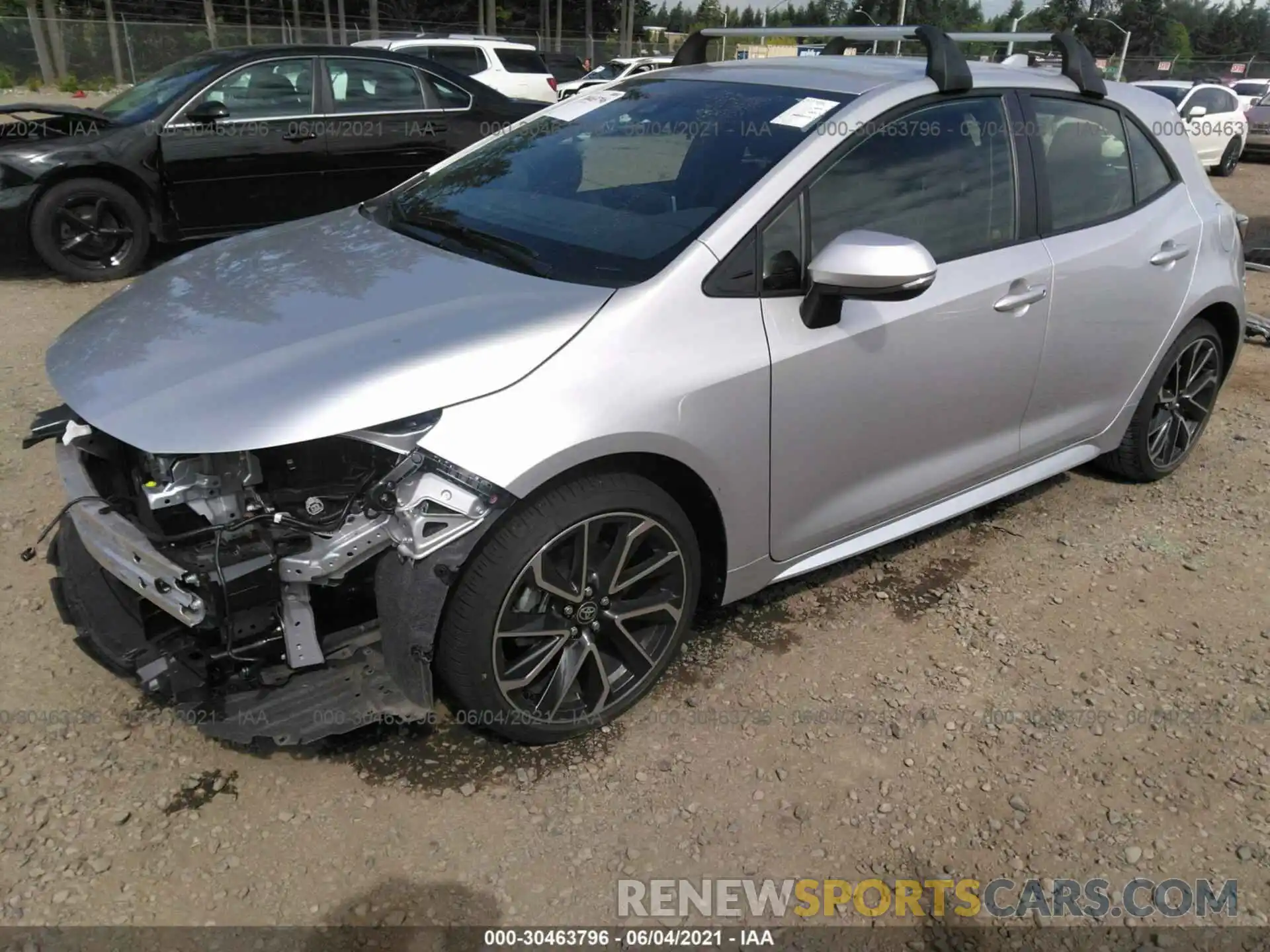 2 Photograph of a damaged car JTNC4MBE4M3108235 TOYOTA COROLLA HATCHBACK 2021