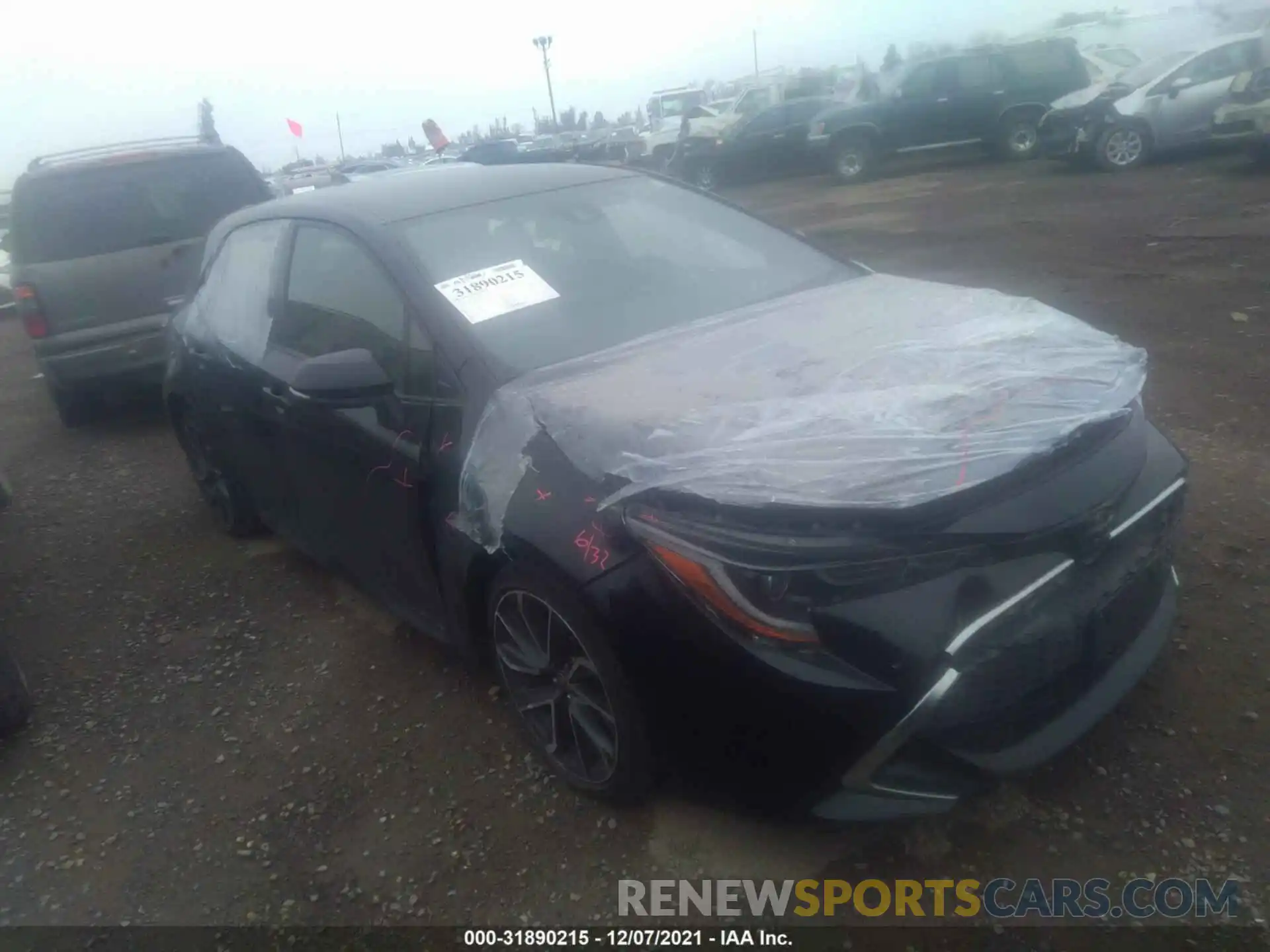 1 Photograph of a damaged car JTNC4MBE5M3109457 TOYOTA COROLLA HATCHBACK 2021