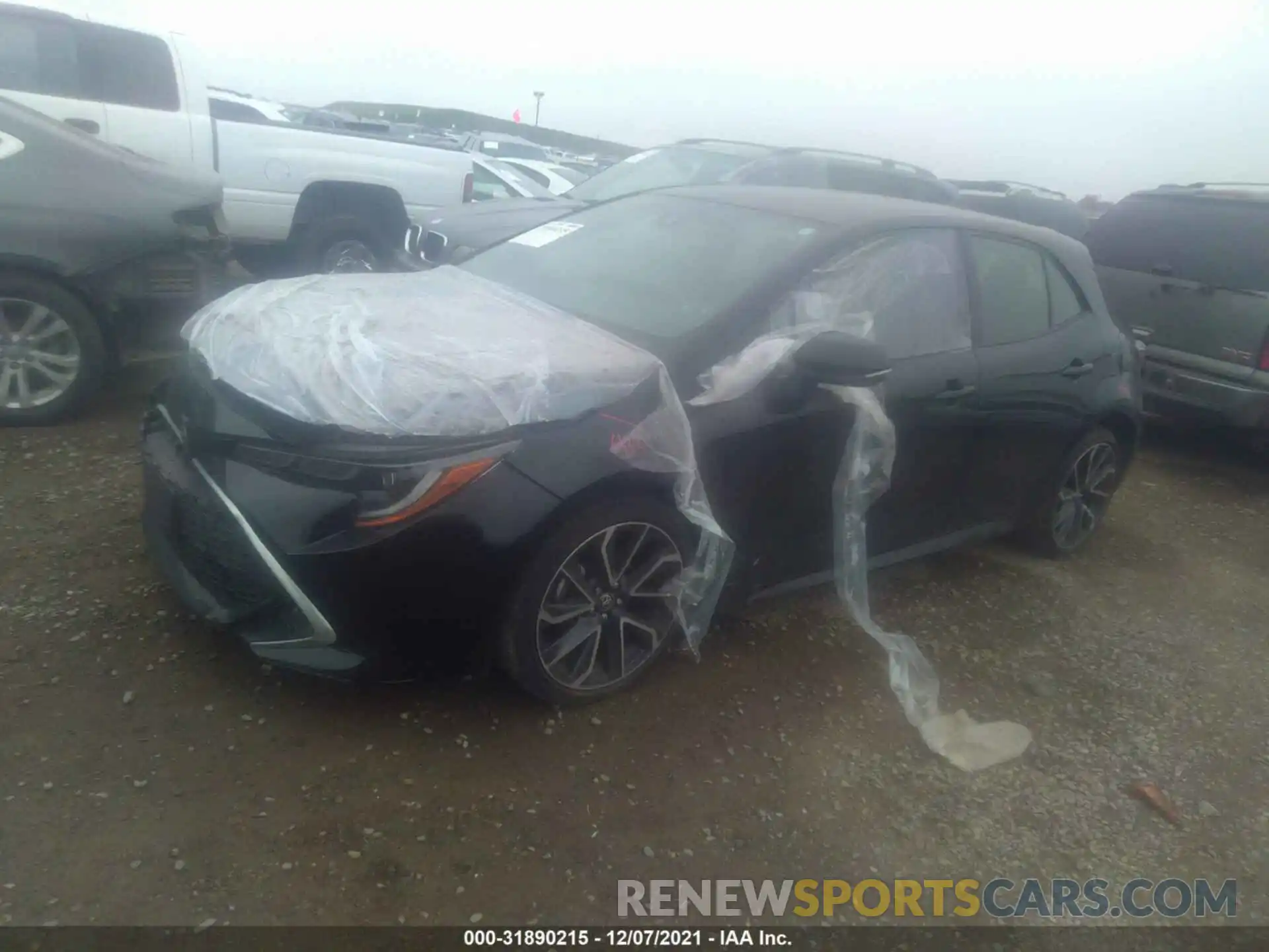 2 Photograph of a damaged car JTNC4MBE5M3109457 TOYOTA COROLLA HATCHBACK 2021