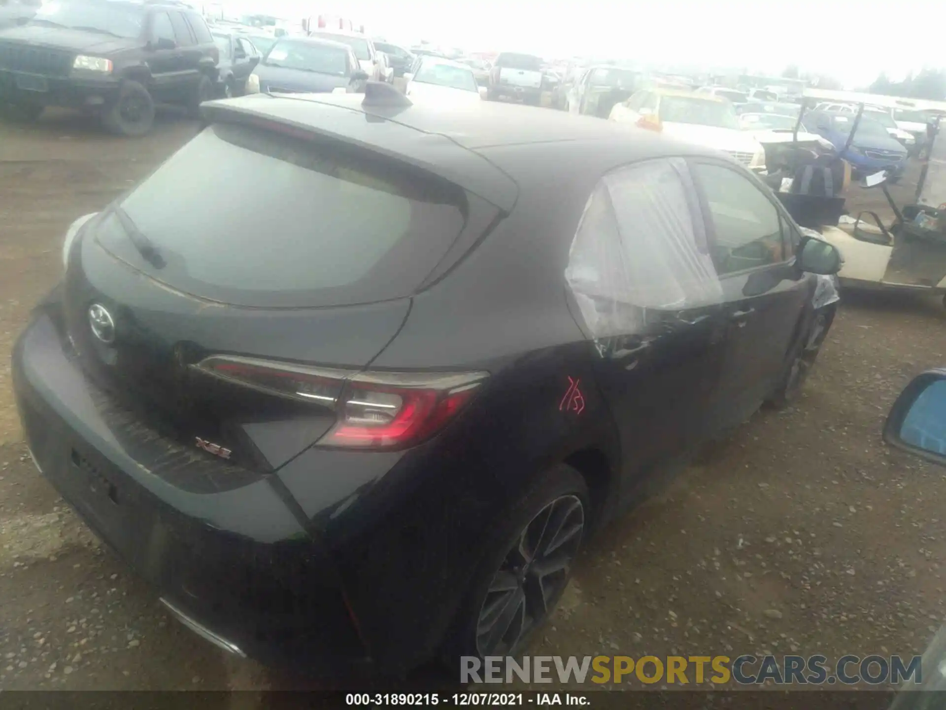 4 Photograph of a damaged car JTNC4MBE5M3109457 TOYOTA COROLLA HATCHBACK 2021