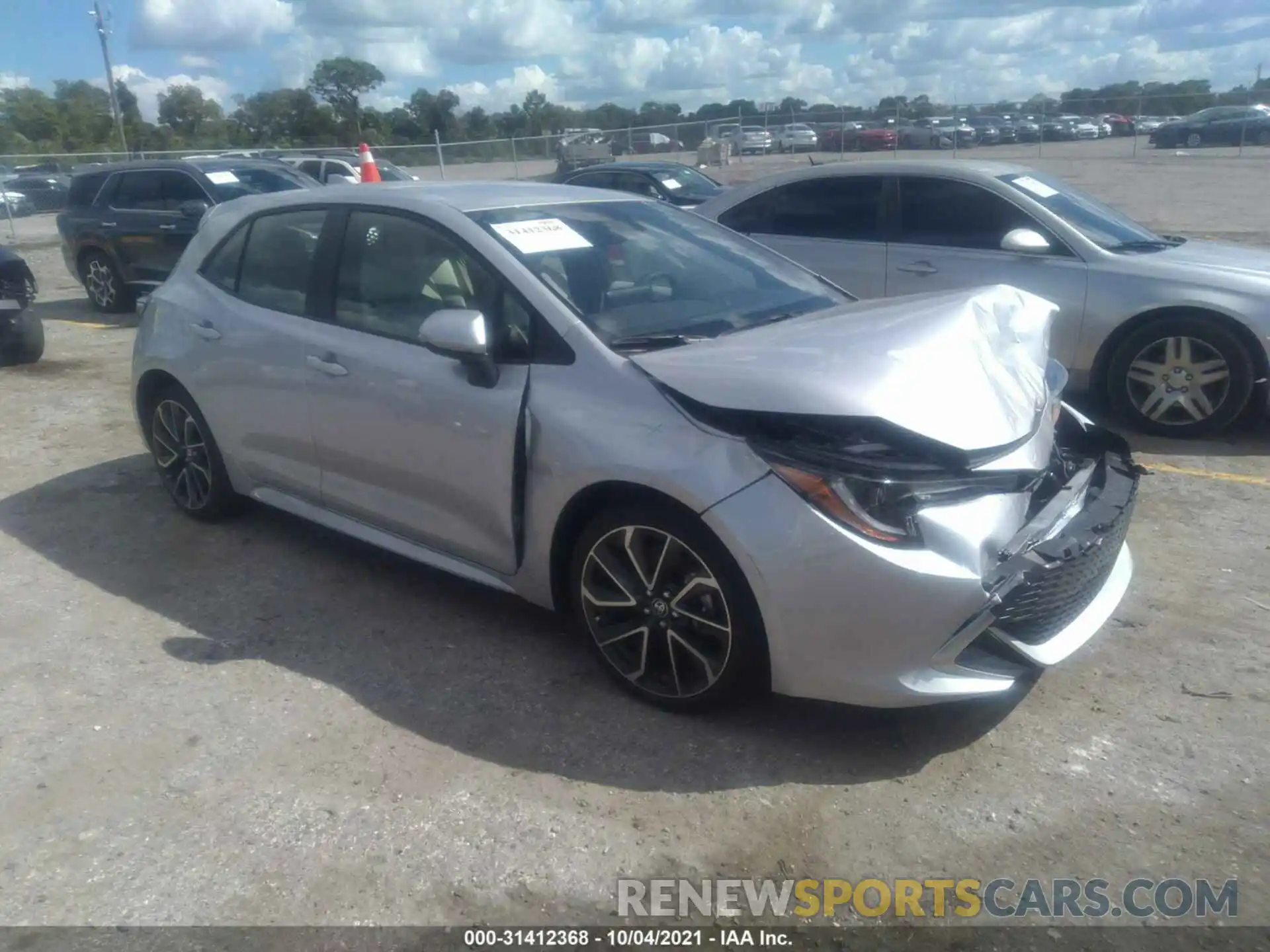 1 Photograph of a damaged car JTNC4MBE5M3144290 TOYOTA COROLLA HATCHBACK 2021