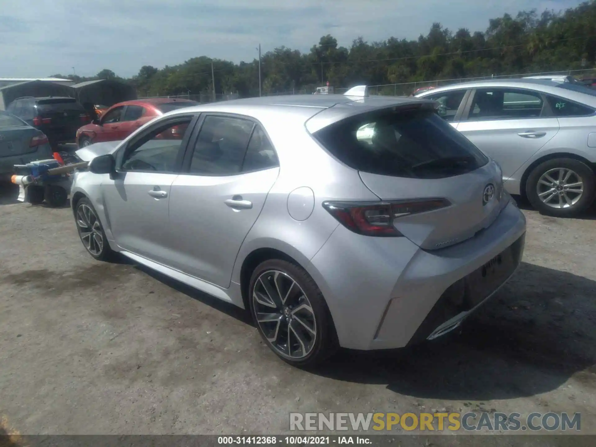 3 Photograph of a damaged car JTNC4MBE5M3144290 TOYOTA COROLLA HATCHBACK 2021