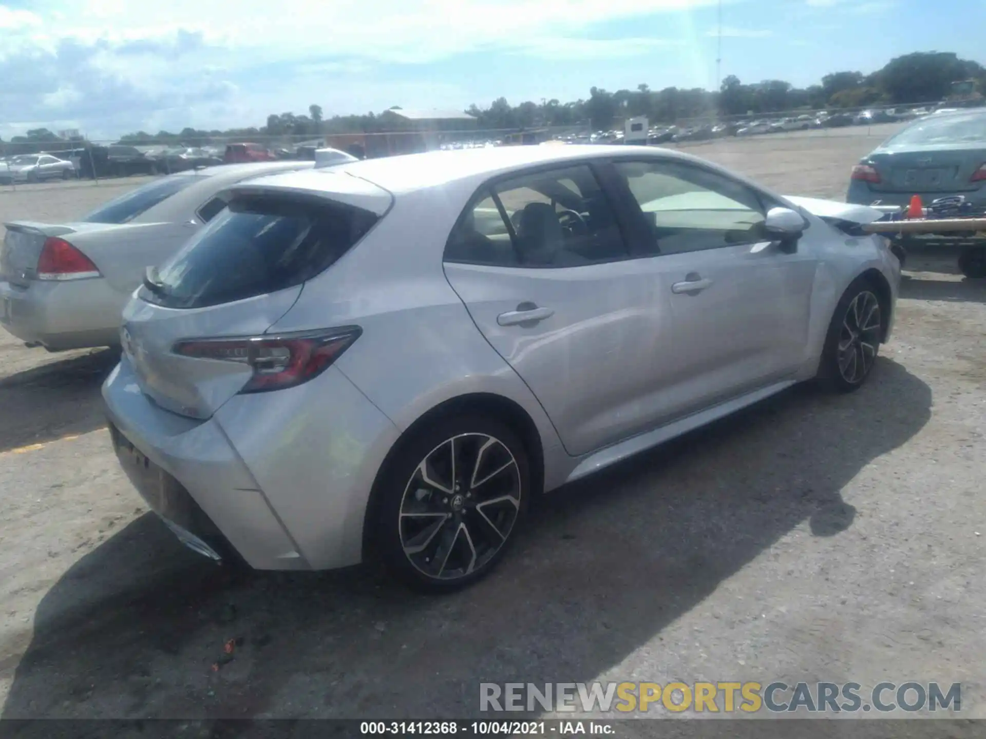 4 Photograph of a damaged car JTNC4MBE5M3144290 TOYOTA COROLLA HATCHBACK 2021