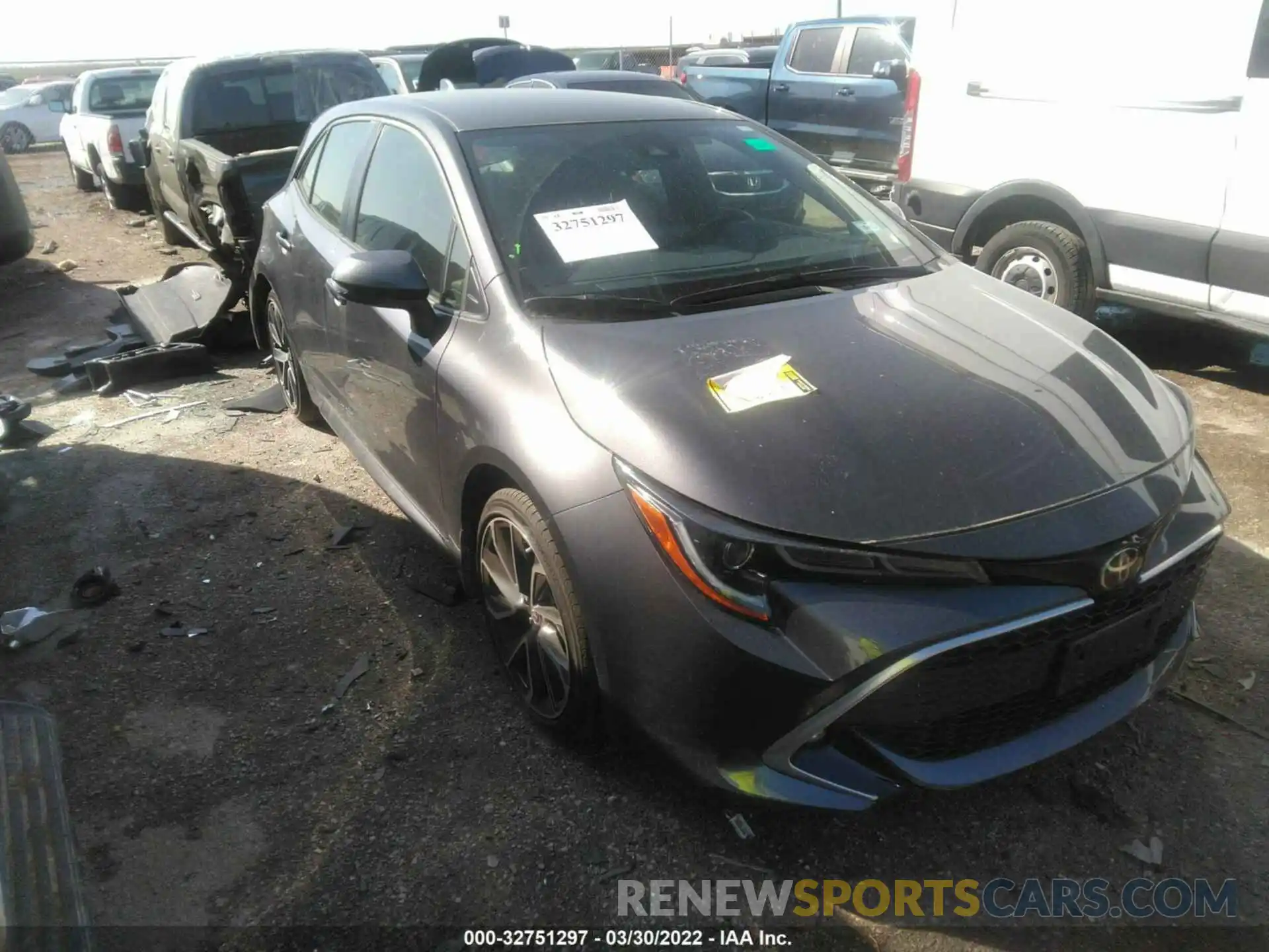 1 Photograph of a damaged car JTNC4MBE6M3108530 TOYOTA COROLLA HATCHBACK 2021