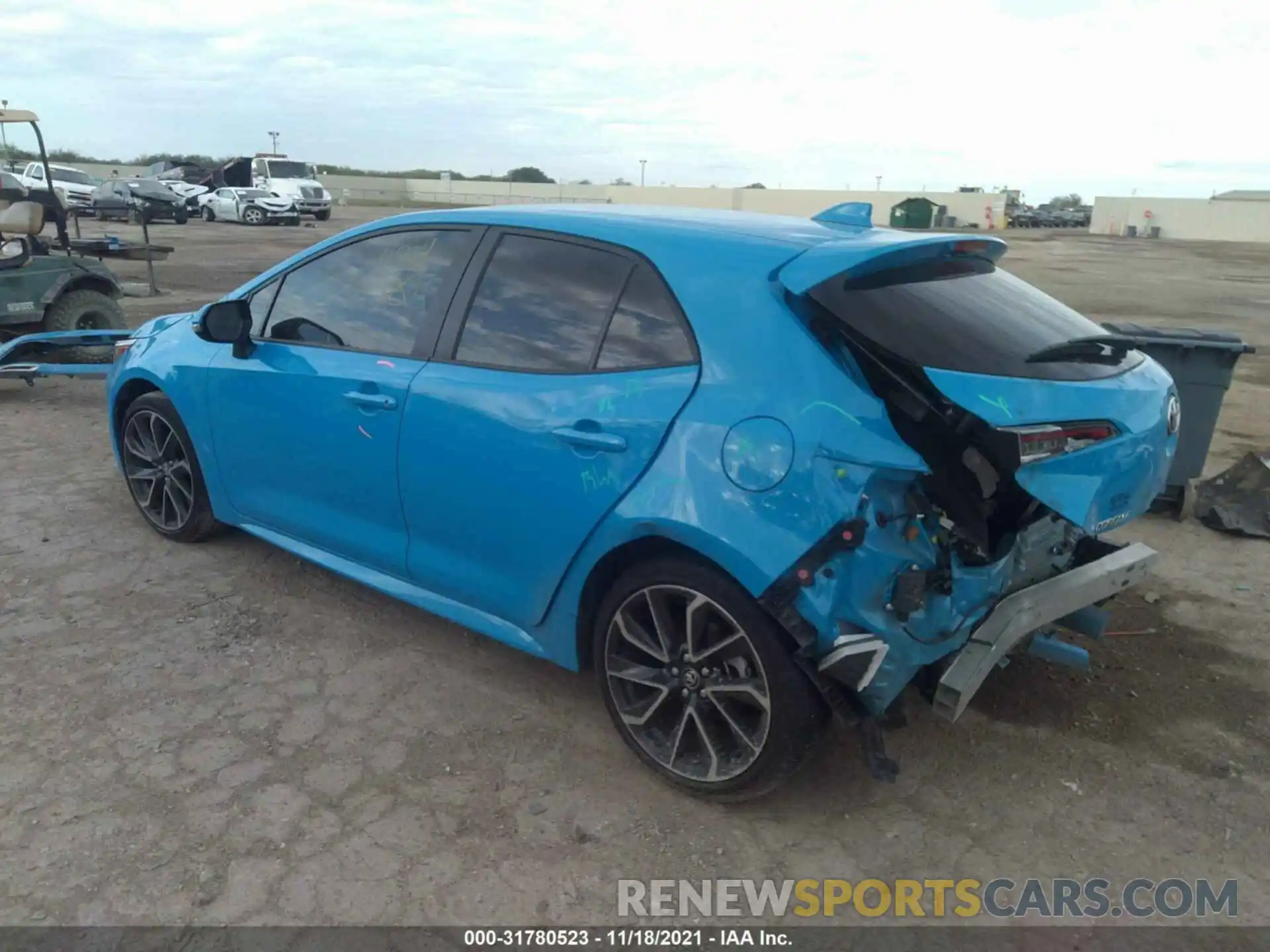 3 Photograph of a damaged car JTNC4MBE6M3111234 TOYOTA COROLLA HATCHBACK 2021