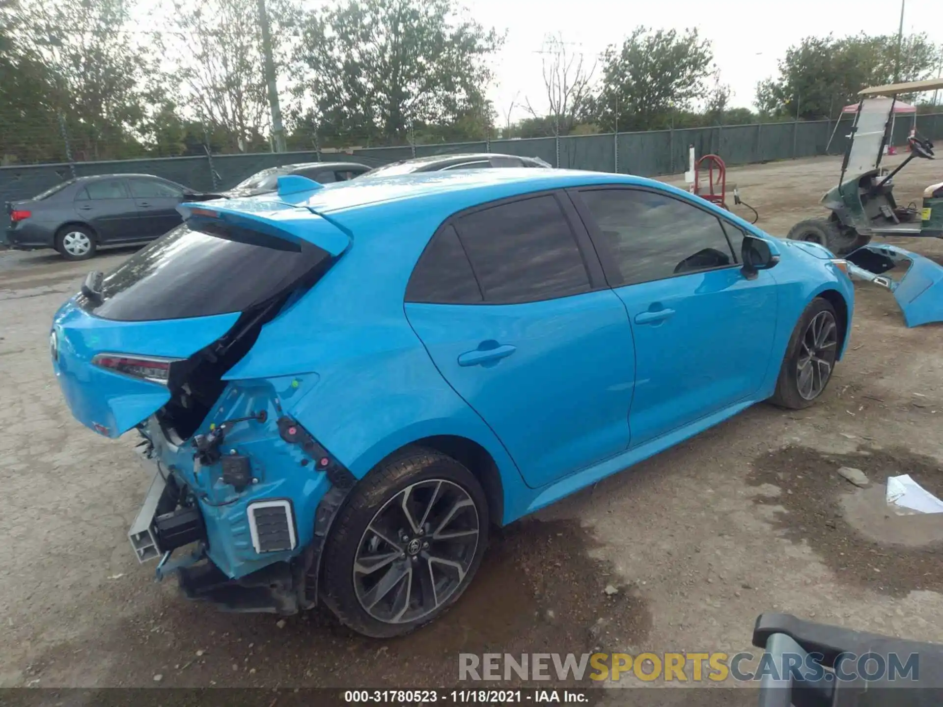 4 Photograph of a damaged car JTNC4MBE6M3111234 TOYOTA COROLLA HATCHBACK 2021