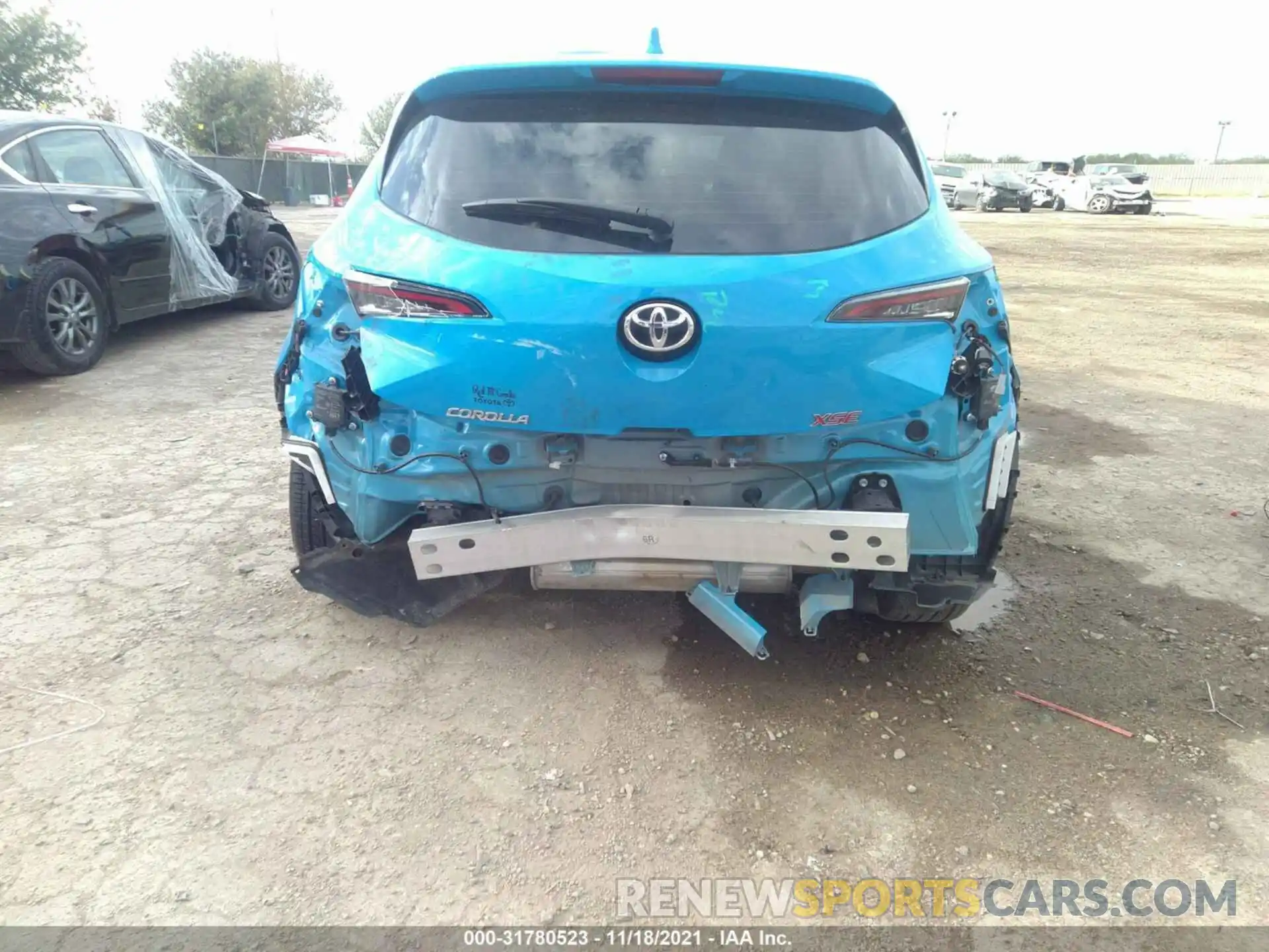 6 Photograph of a damaged car JTNC4MBE6M3111234 TOYOTA COROLLA HATCHBACK 2021