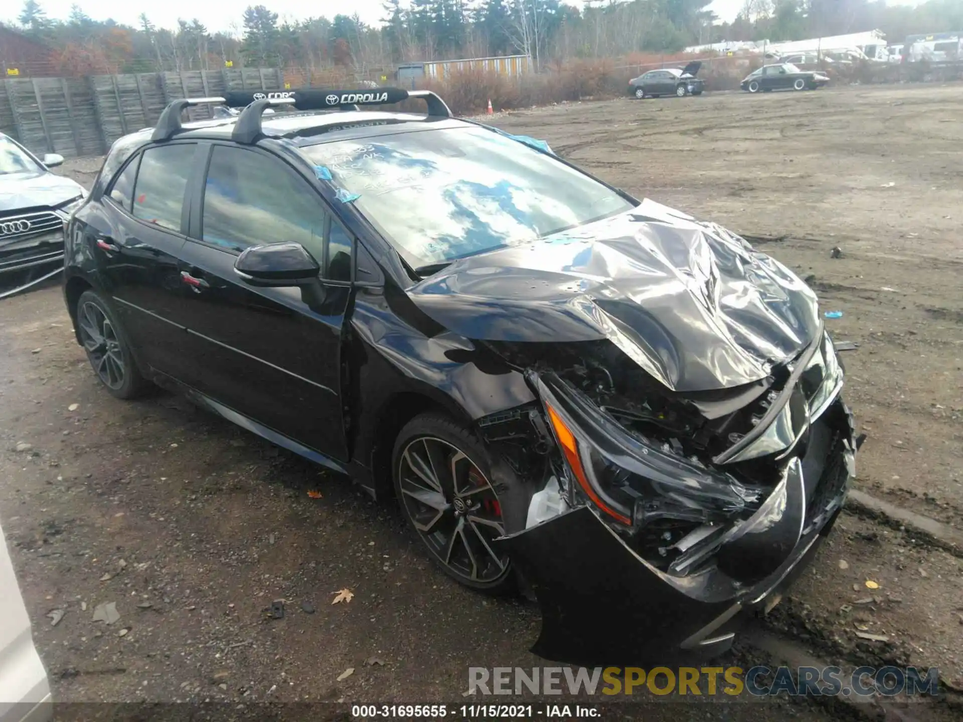 1 Photograph of a damaged car JTNC4MBE7M3122386 TOYOTA COROLLA HATCHBACK 2021