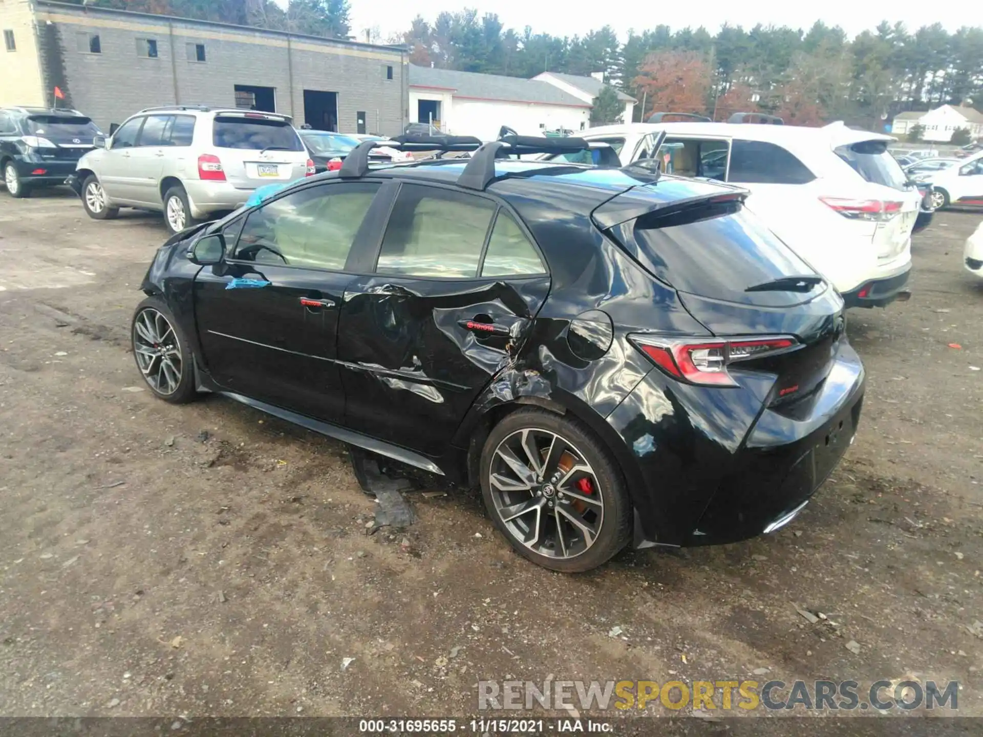 3 Photograph of a damaged car JTNC4MBE7M3122386 TOYOTA COROLLA HATCHBACK 2021