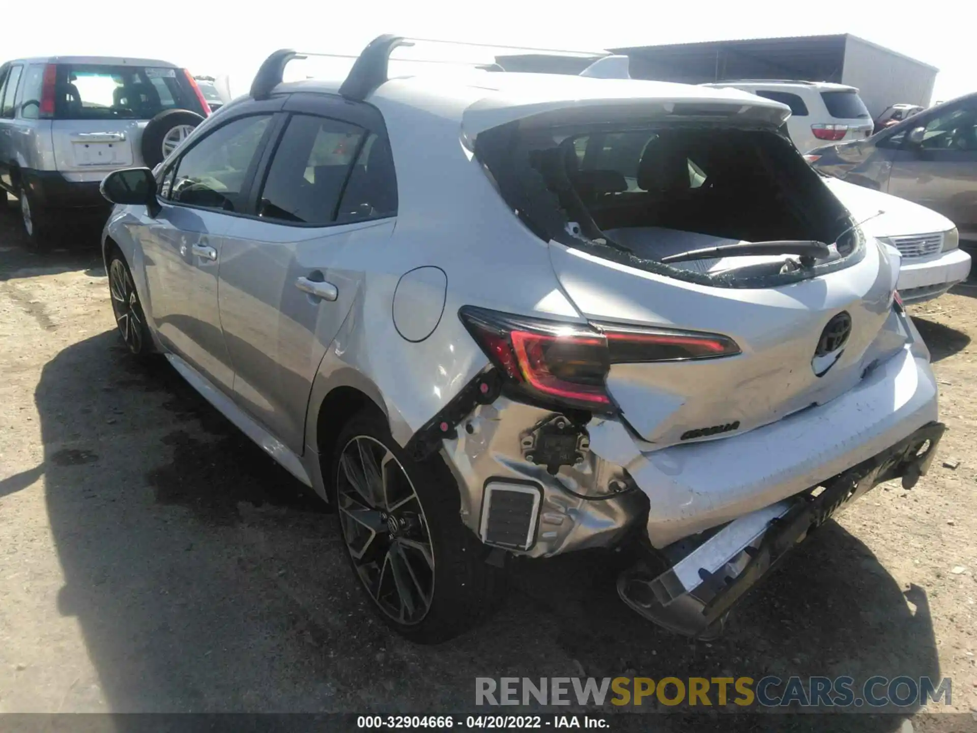 3 Photograph of a damaged car JTNC4MBE8M3147006 TOYOTA COROLLA HATCHBACK 2021