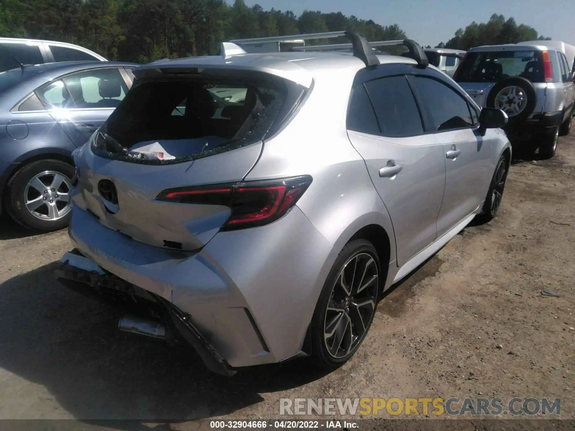 4 Photograph of a damaged car JTNC4MBE8M3147006 TOYOTA COROLLA HATCHBACK 2021