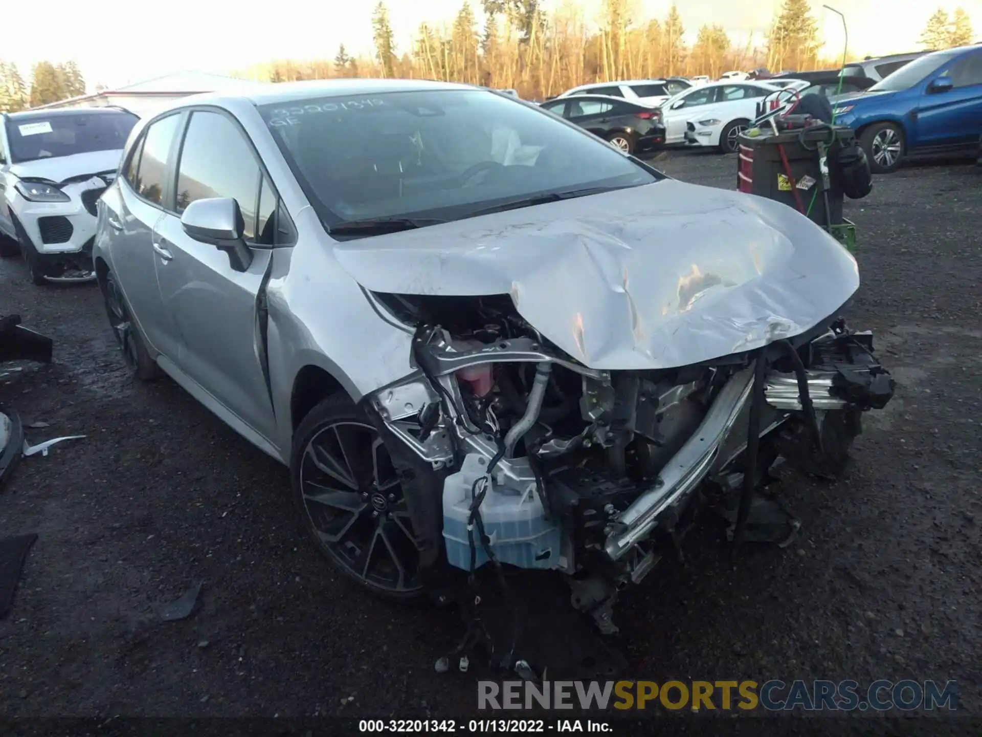 1 Photograph of a damaged car JTNC4MBE9M3105895 TOYOTA COROLLA HATCHBACK 2021