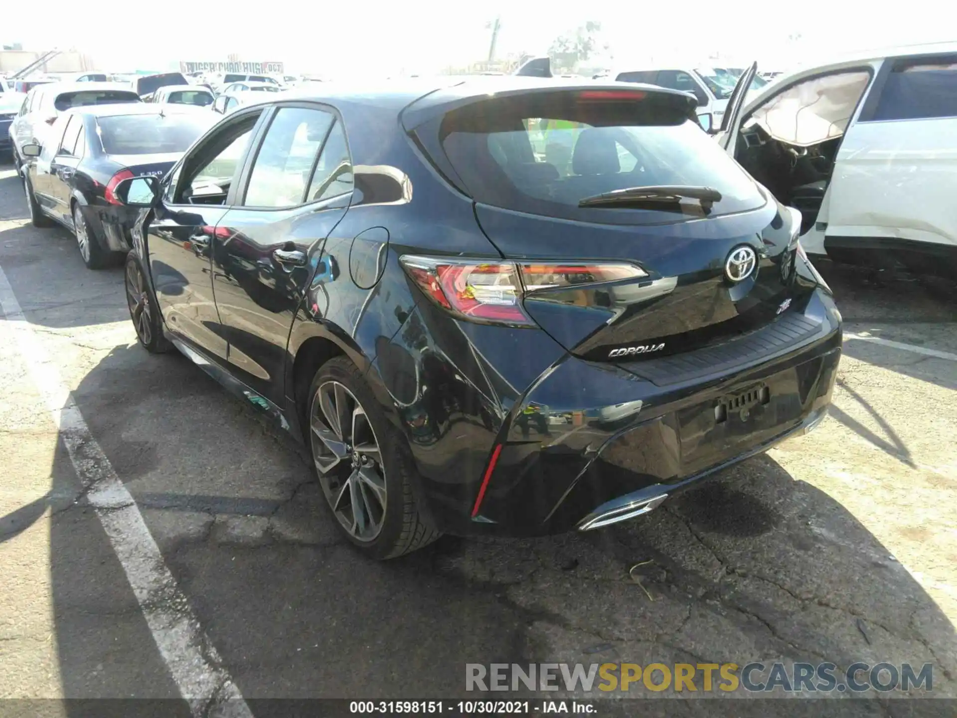 3 Photograph of a damaged car JTNC4MBE9M3123555 TOYOTA COROLLA HATCHBACK 2021