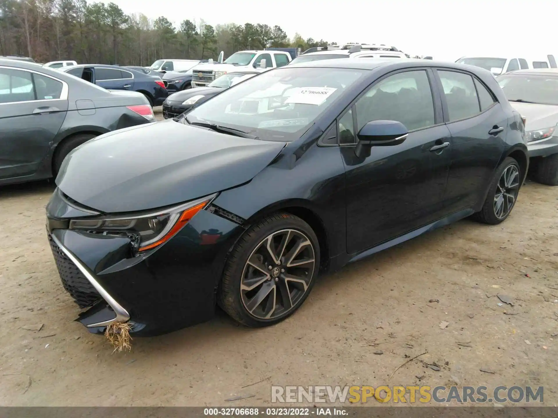 2 Photograph of a damaged car JTNC4MBEXM3112001 TOYOTA COROLLA HATCHBACK 2021