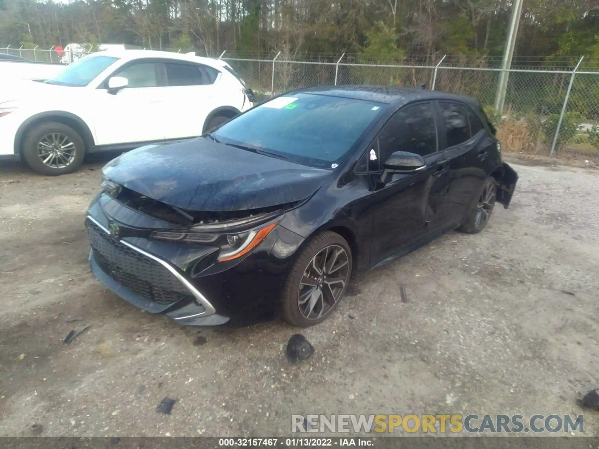 2 Photograph of a damaged car JTNC4MBEXM3114234 TOYOTA COROLLA HATCHBACK 2021