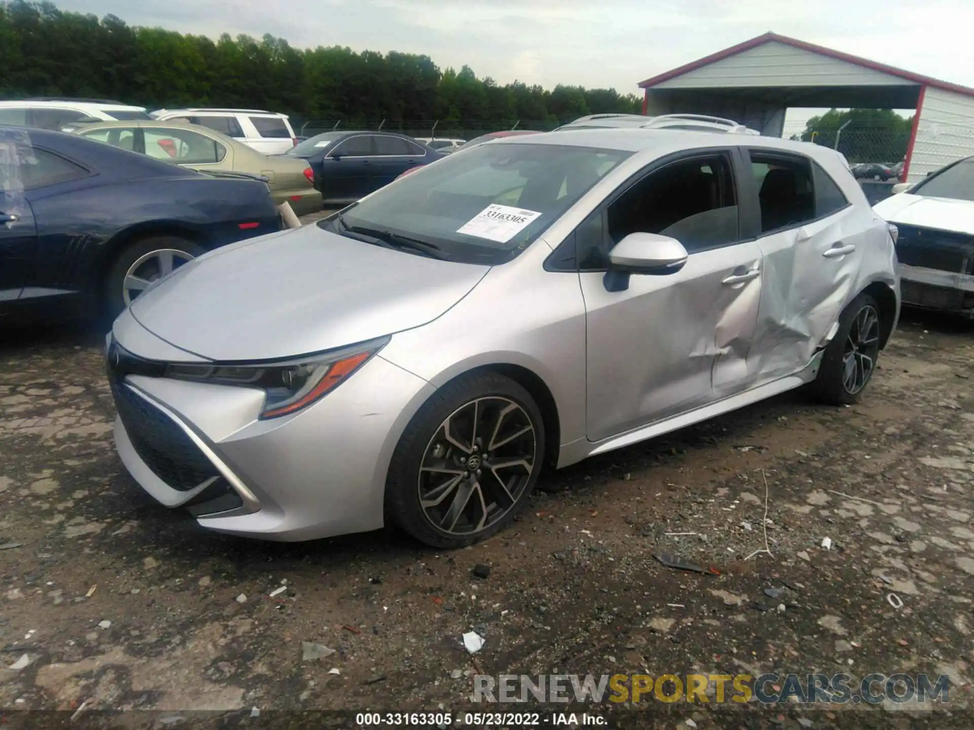 2 Photograph of a damaged car JTNC4MBEXM3140137 TOYOTA COROLLA HATCHBACK 2021