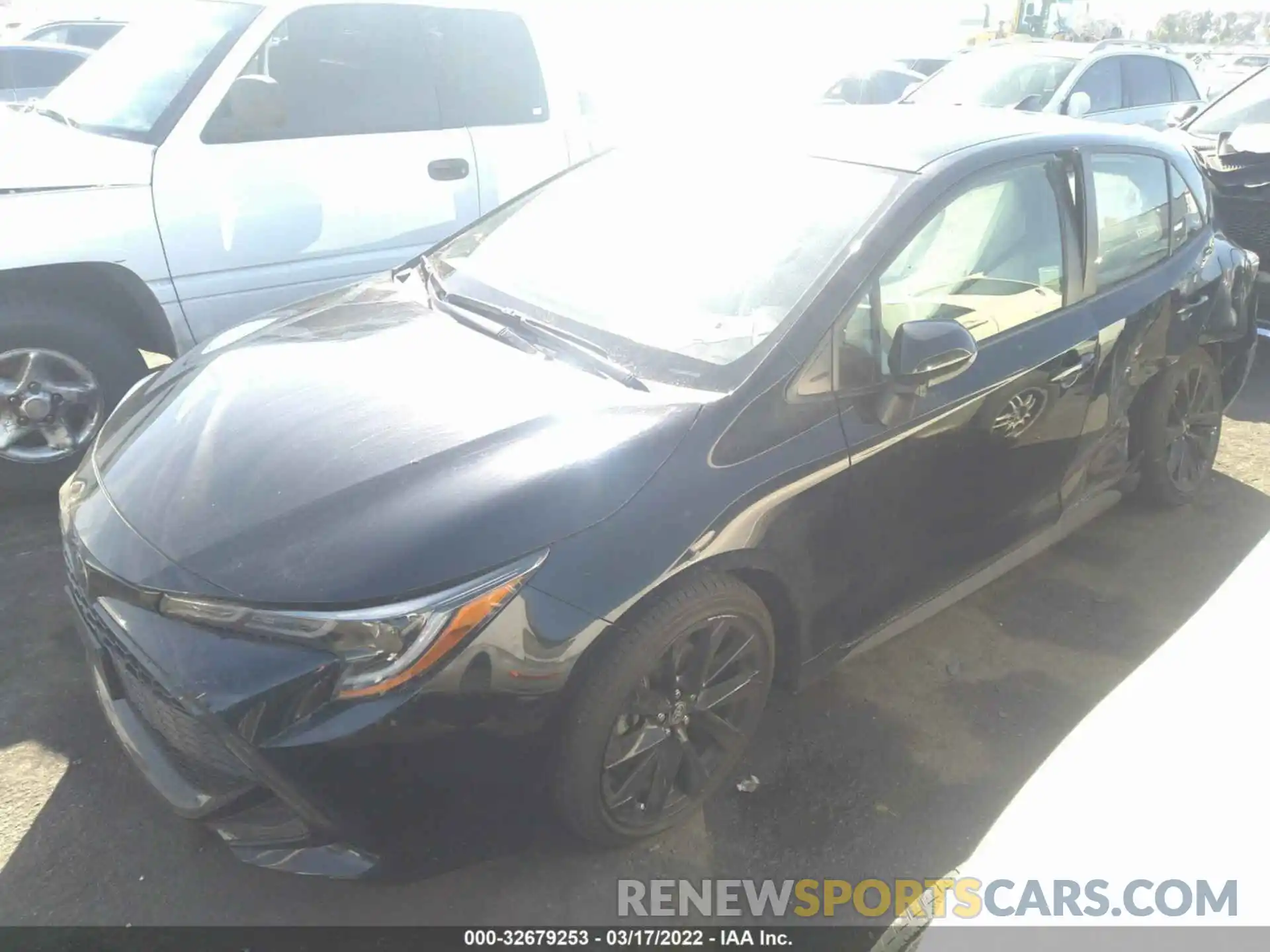 2 Photograph of a damaged car JTND4MBE0M3106289 TOYOTA COROLLA HATCHBACK 2021