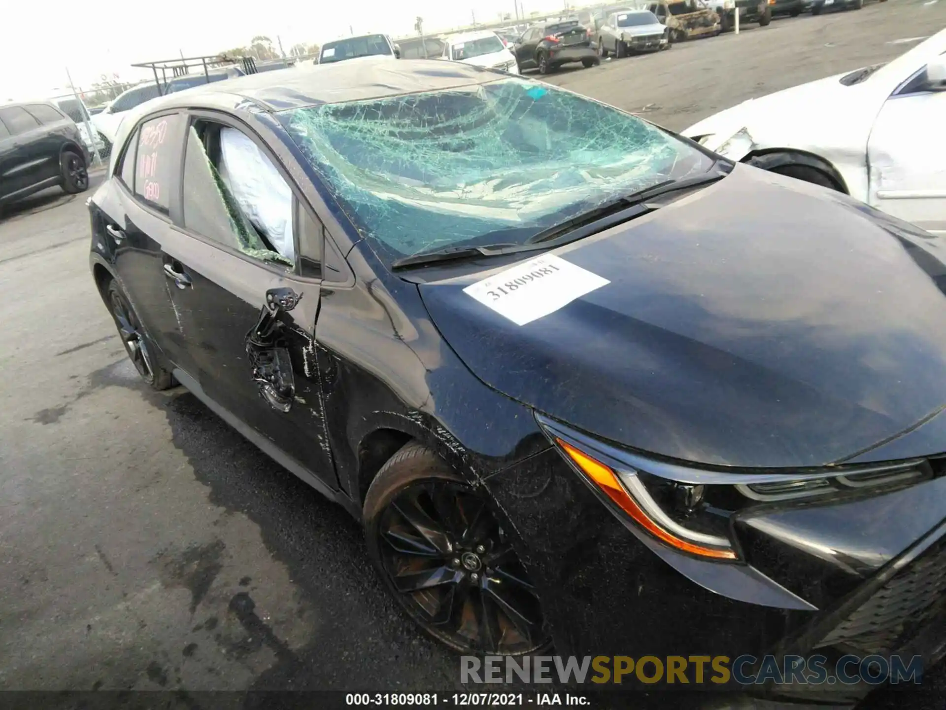 1 Photograph of a damaged car JTND4MBE0M3109158 TOYOTA COROLLA HATCHBACK 2021