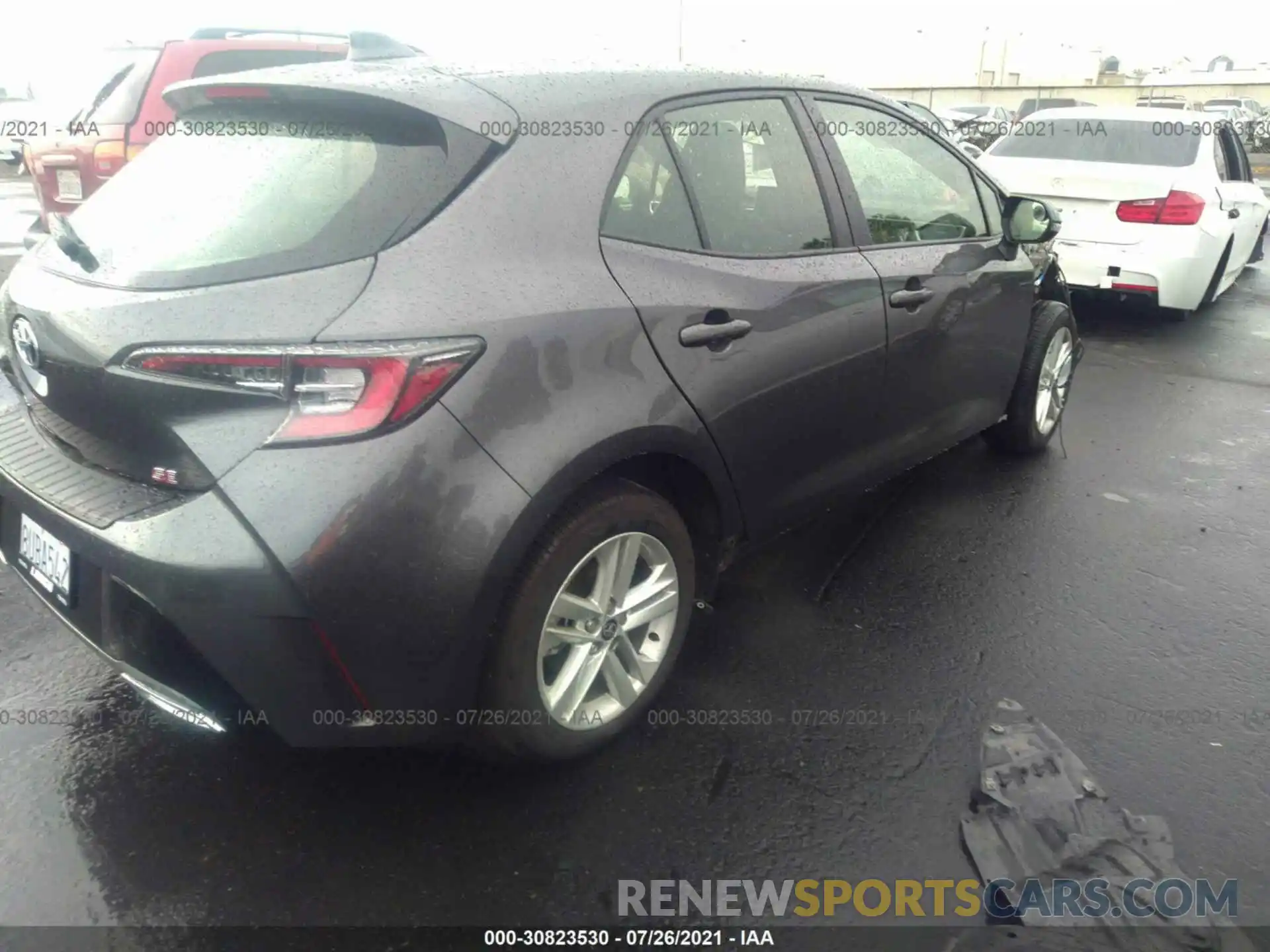 4 Photograph of a damaged car JTND4MBE0M3110553 TOYOTA COROLLA HATCHBACK 2021