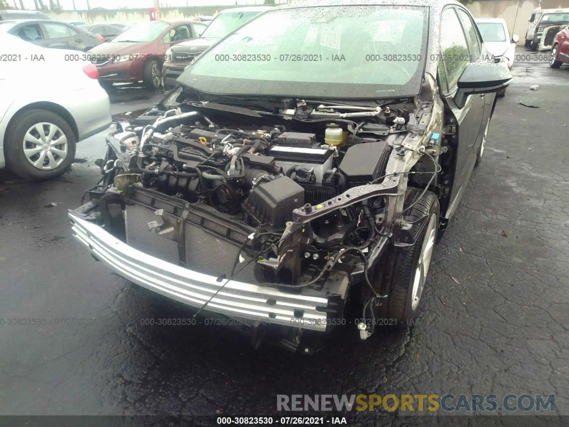 6 Photograph of a damaged car JTND4MBE0M3110553 TOYOTA COROLLA HATCHBACK 2021