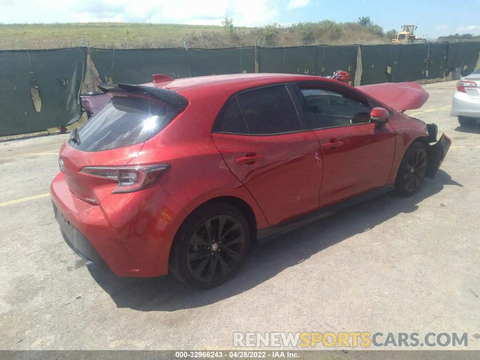 4 Photograph of a damaged car JTND4MBE0M3113307 TOYOTA COROLLA HATCHBACK 2021