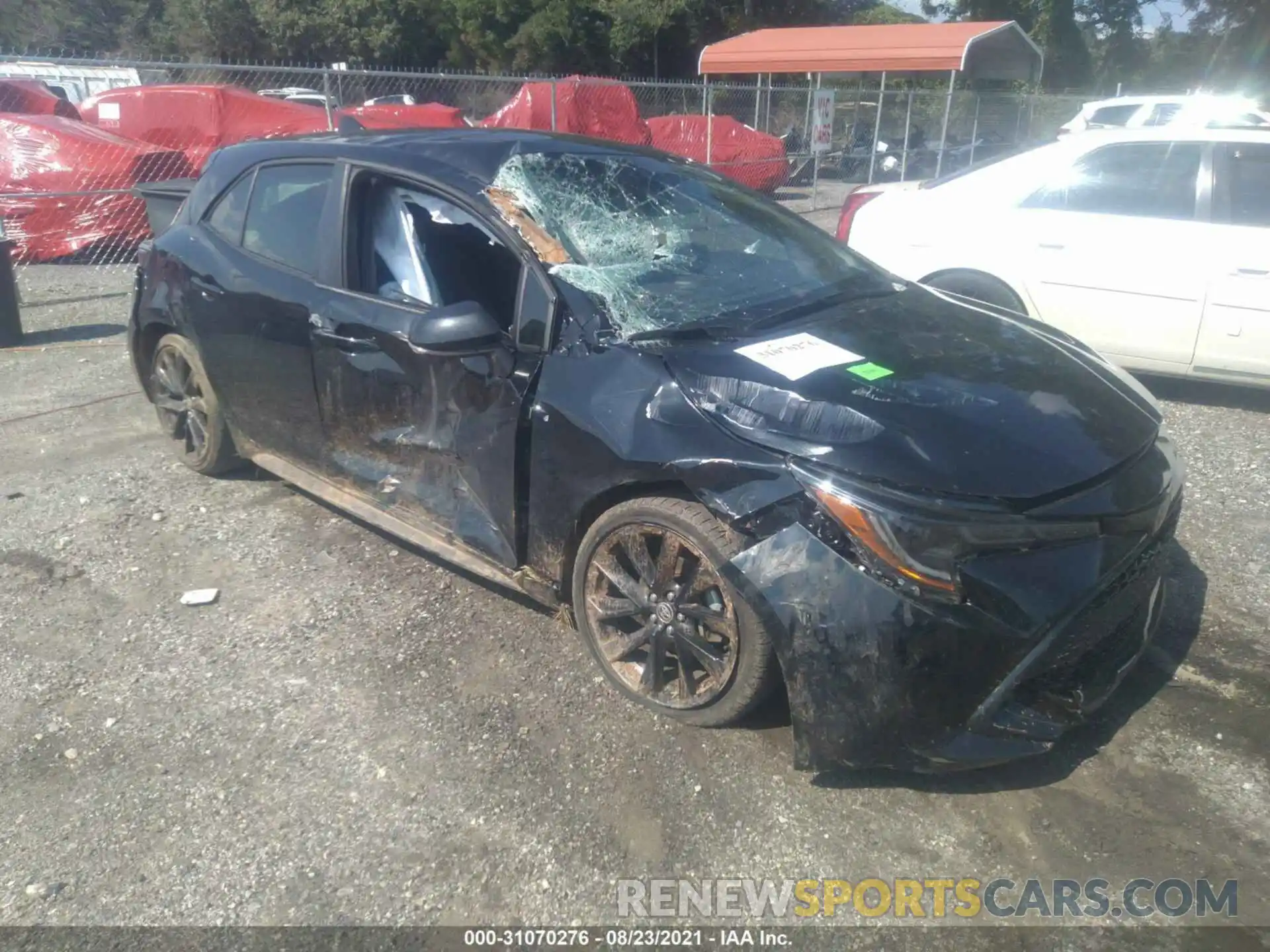 1 Photograph of a damaged car JTND4MBE0M3115803 TOYOTA COROLLA HATCHBACK 2021