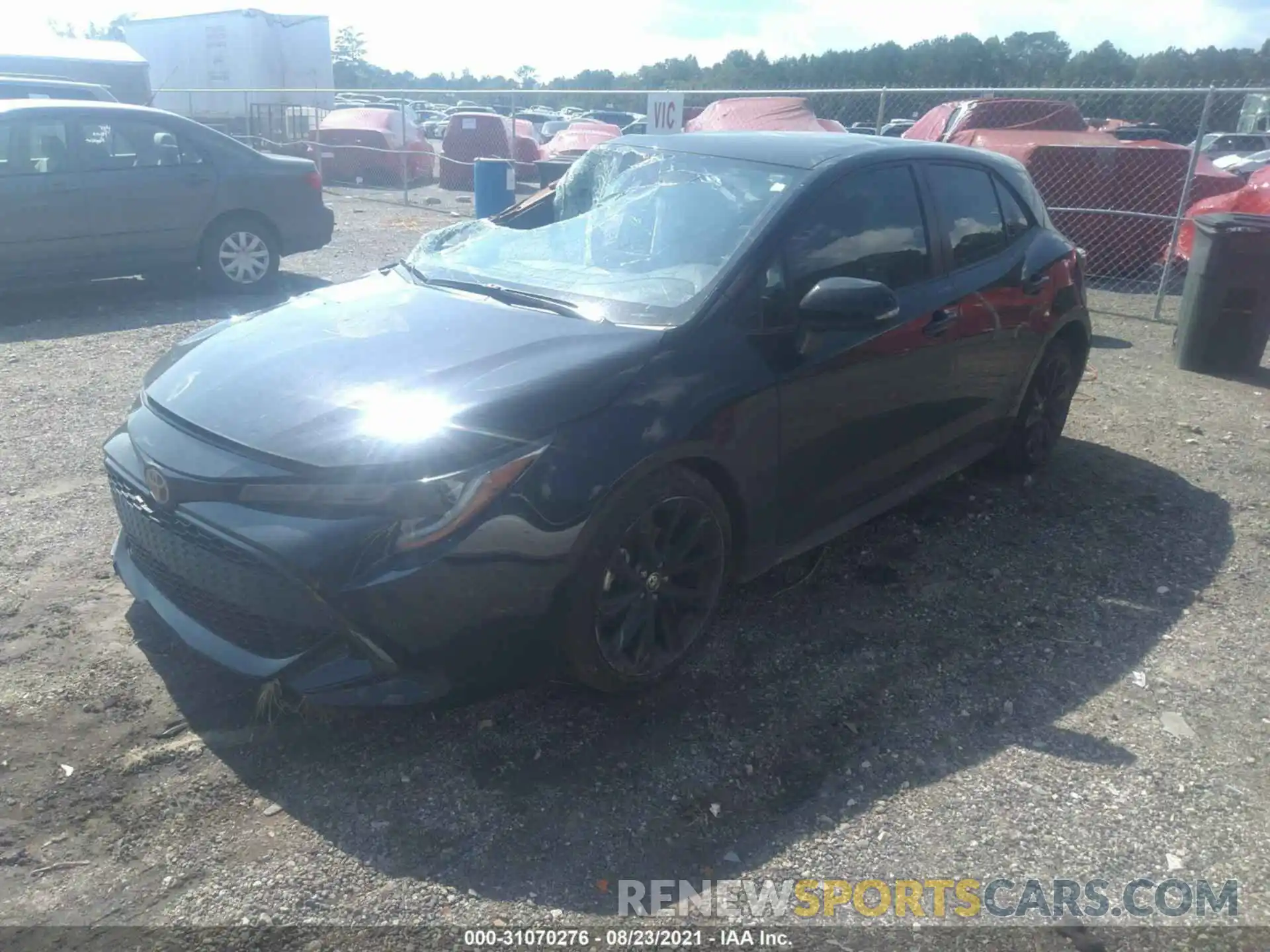 2 Photograph of a damaged car JTND4MBE0M3115803 TOYOTA COROLLA HATCHBACK 2021