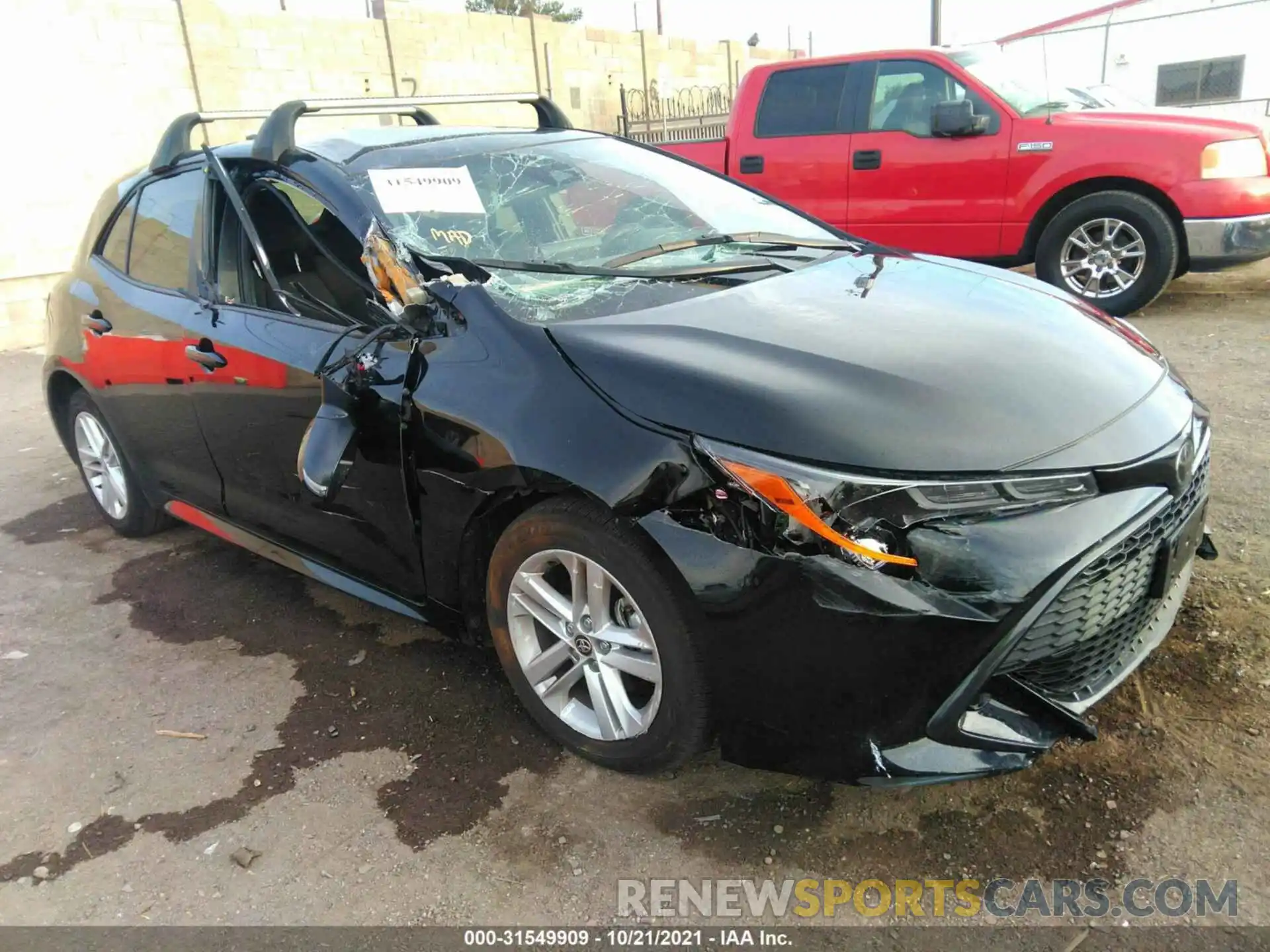 1 Photograph of a damaged car JTND4MBE0M3119687 TOYOTA COROLLA HATCHBACK 2021