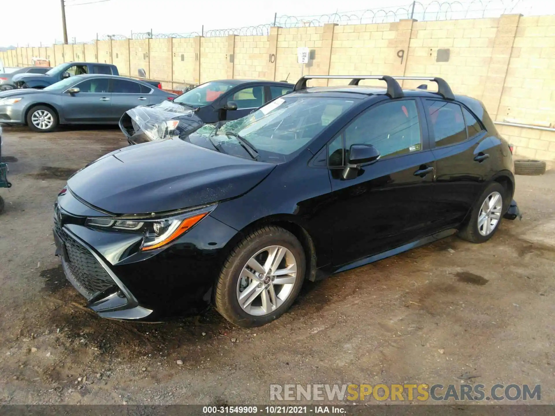 2 Photograph of a damaged car JTND4MBE0M3119687 TOYOTA COROLLA HATCHBACK 2021