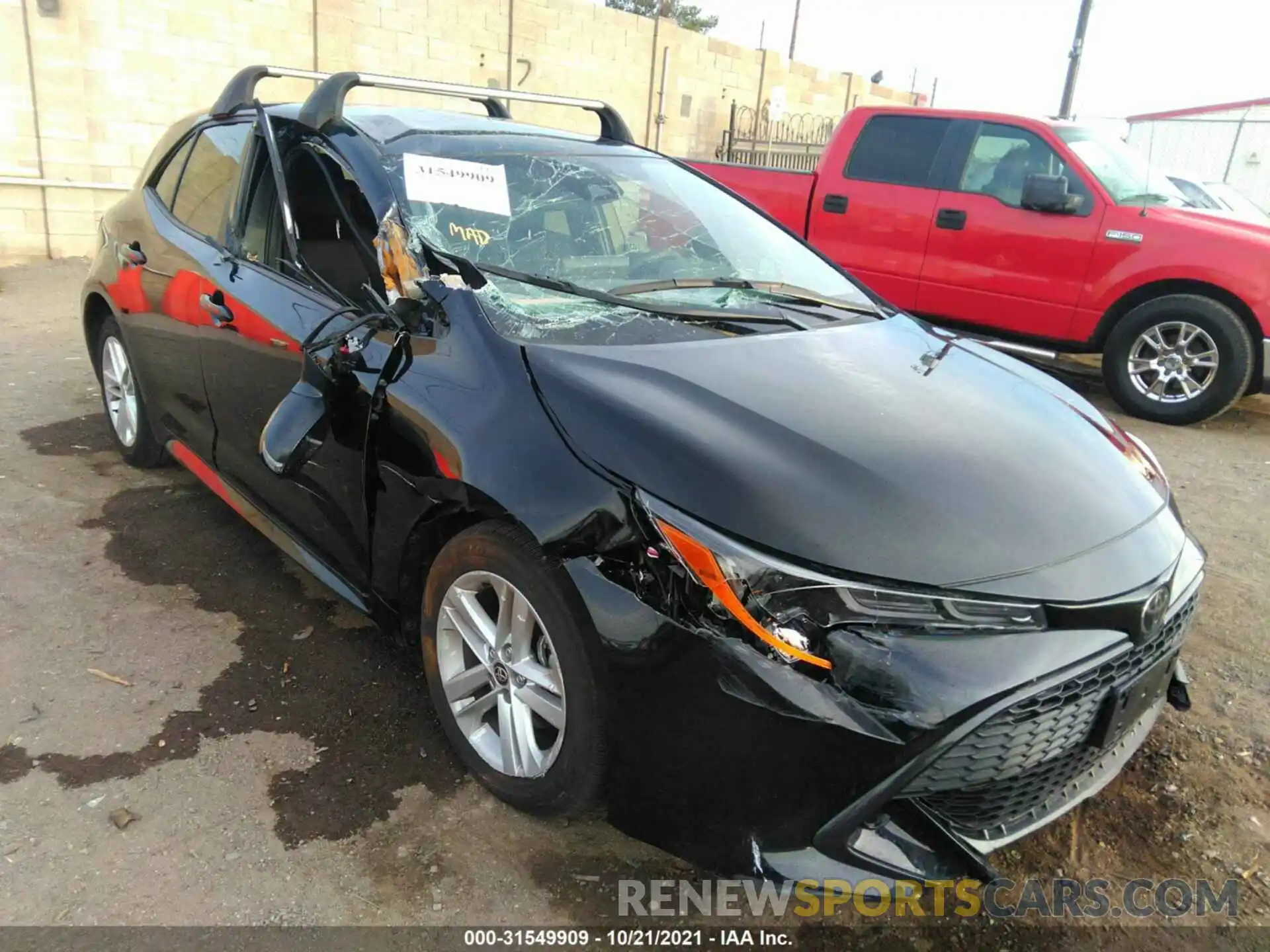 6 Photograph of a damaged car JTND4MBE0M3119687 TOYOTA COROLLA HATCHBACK 2021