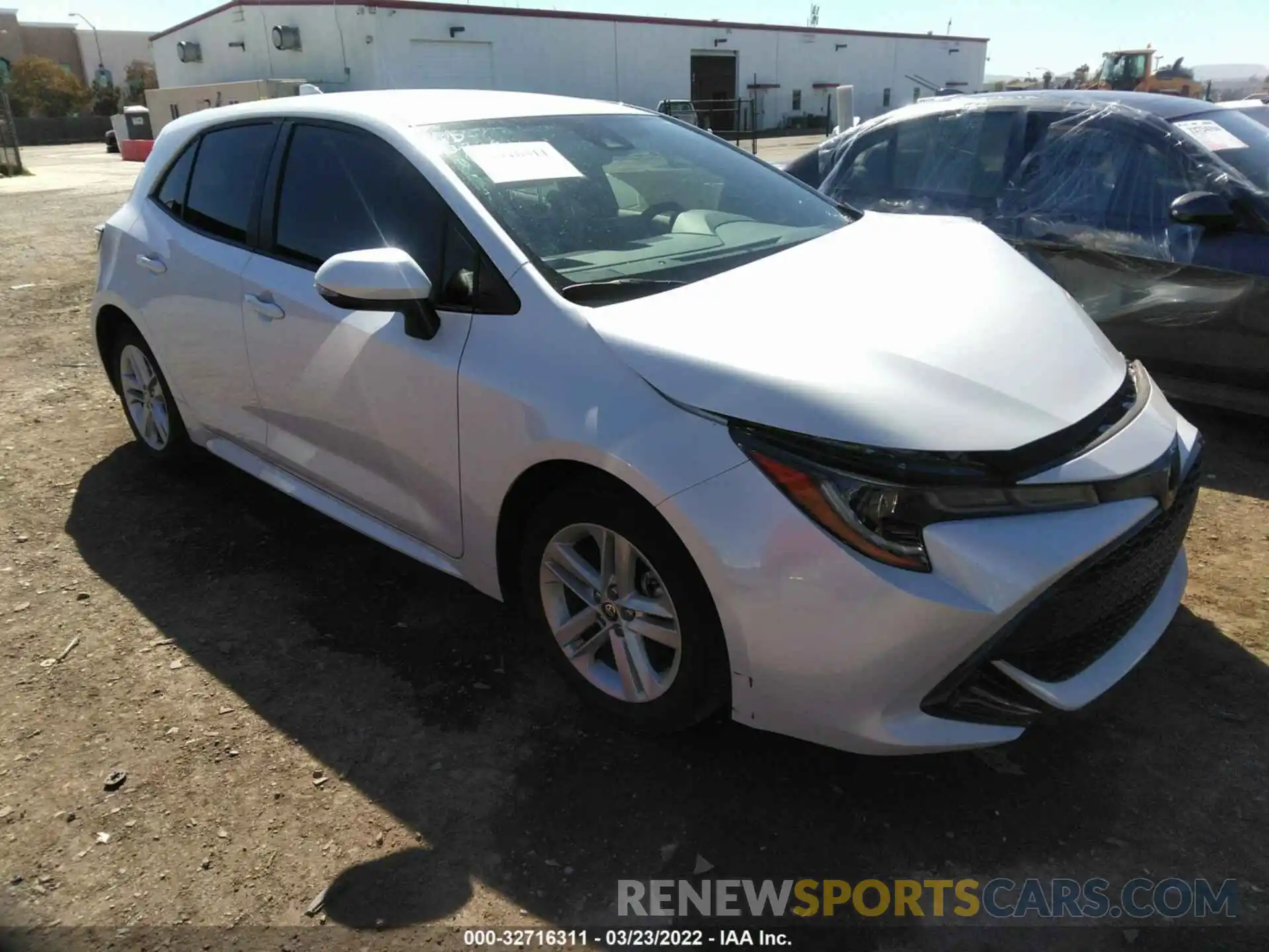 1 Photograph of a damaged car JTND4MBE0M3123111 TOYOTA COROLLA HATCHBACK 2021